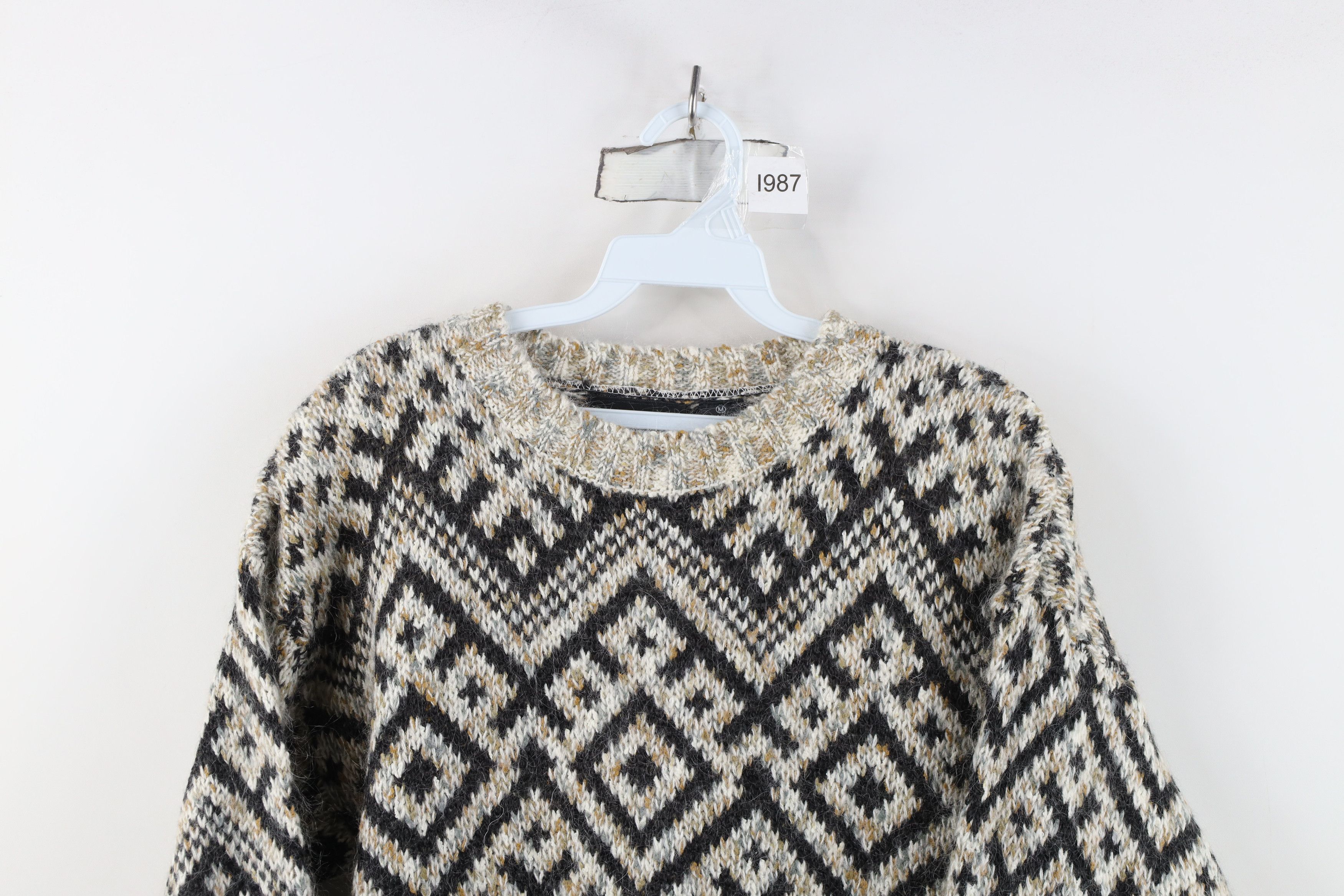 Vintage Vintage 90s Streetwear Wool Mohair Blend Knit Sweater Size M / US 6-8 / IT 42-44 - 2 Thumbnail