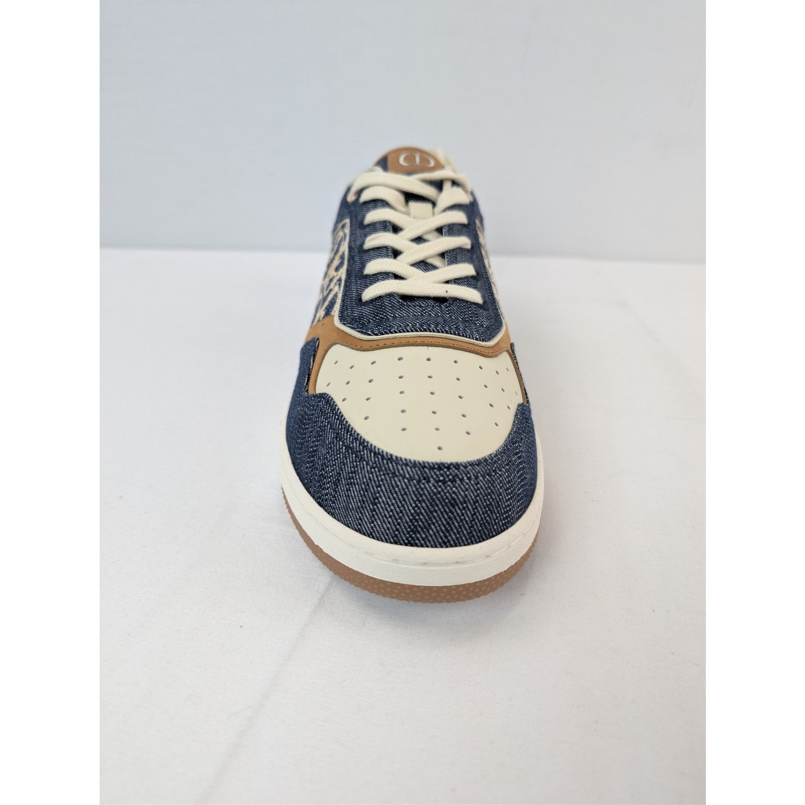 Dior o1rshd1 B27 Raffia Denim Uptown Low-Top Sneaker Blue/Brown Size US 13 / EU 46 - 16 Thumbnail