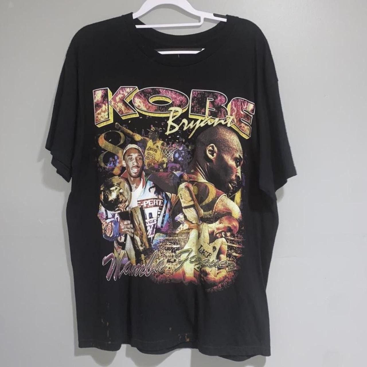 Vintage Kobe Bryant LA Lakers rap style nba tee Los Angelas Lakers Size US XL / EU 56 / 4 - 3 Thumbnail