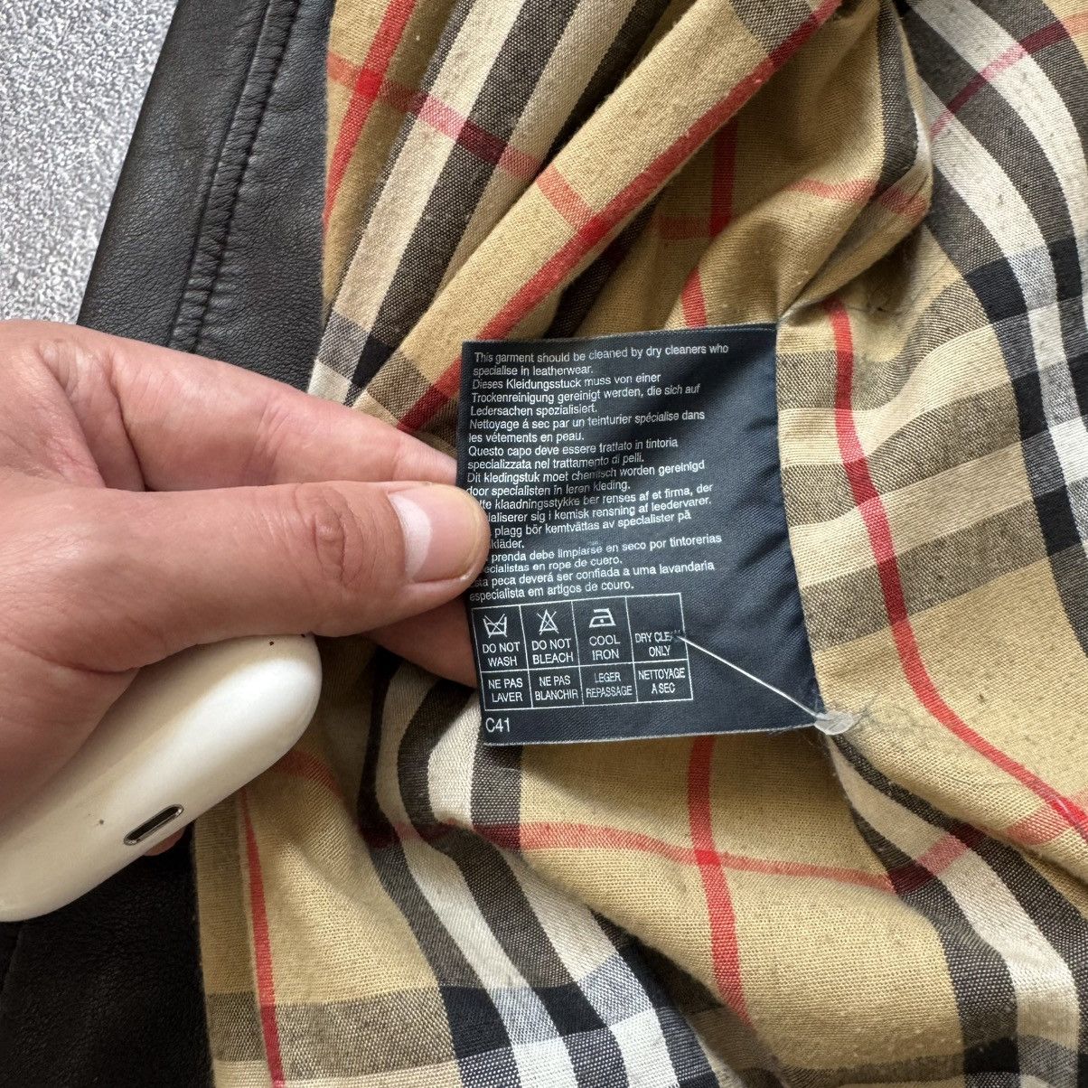 Burberry *SAMPLE* 80S BURBERRY LEATHER COAT VINTAGE Size US L / EU 52-54 / 3 - 6 Thumbnail