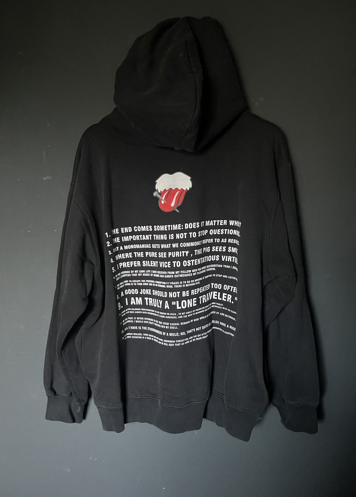 Number (N)ine AW03 Archive Number (N)ine ‘Rolling Stones’ Hoodie Size XL Size US L / EU 52-54 / 3 - 2 Thumbnail