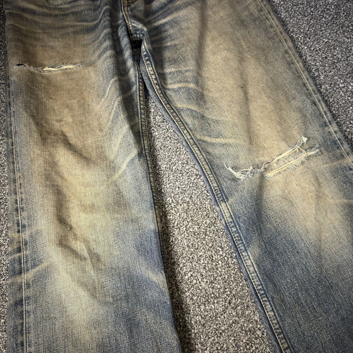 If Six Was Nine Vintage Flared Levis 507 Dirty Rusty Distressed Denim W33 Size US 33 - 4 Thumbnail