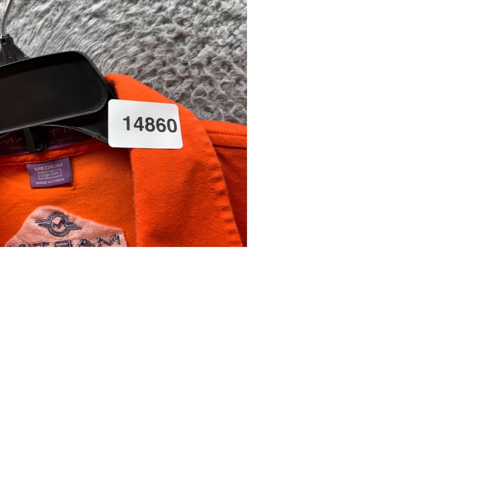Vintage Martin Polo Shirt Adult Medium Orange Golf Mens Polo Shirt 90s Sports Timeless Casual Short Sleeve Collared Nike? Size US M / EU 48-50 / 2 - 10 Thumbnail