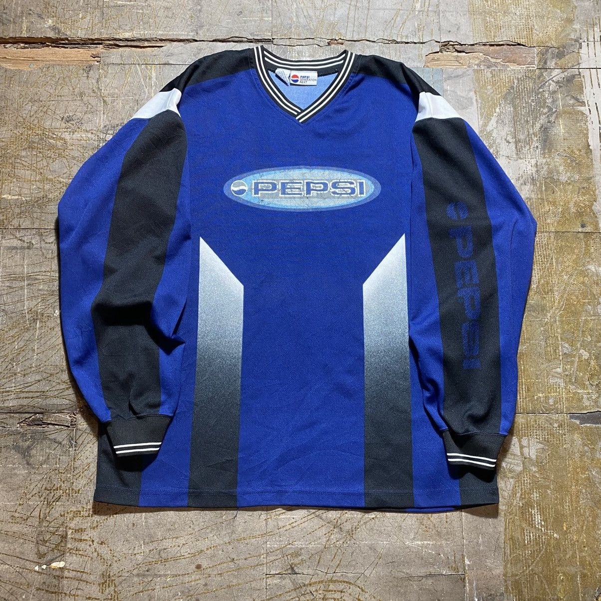 Other Vintage 90s Pepsi Promo Long Sleeve Jersey Size US XL / EU 56 / 4 - 1 Thumbnail