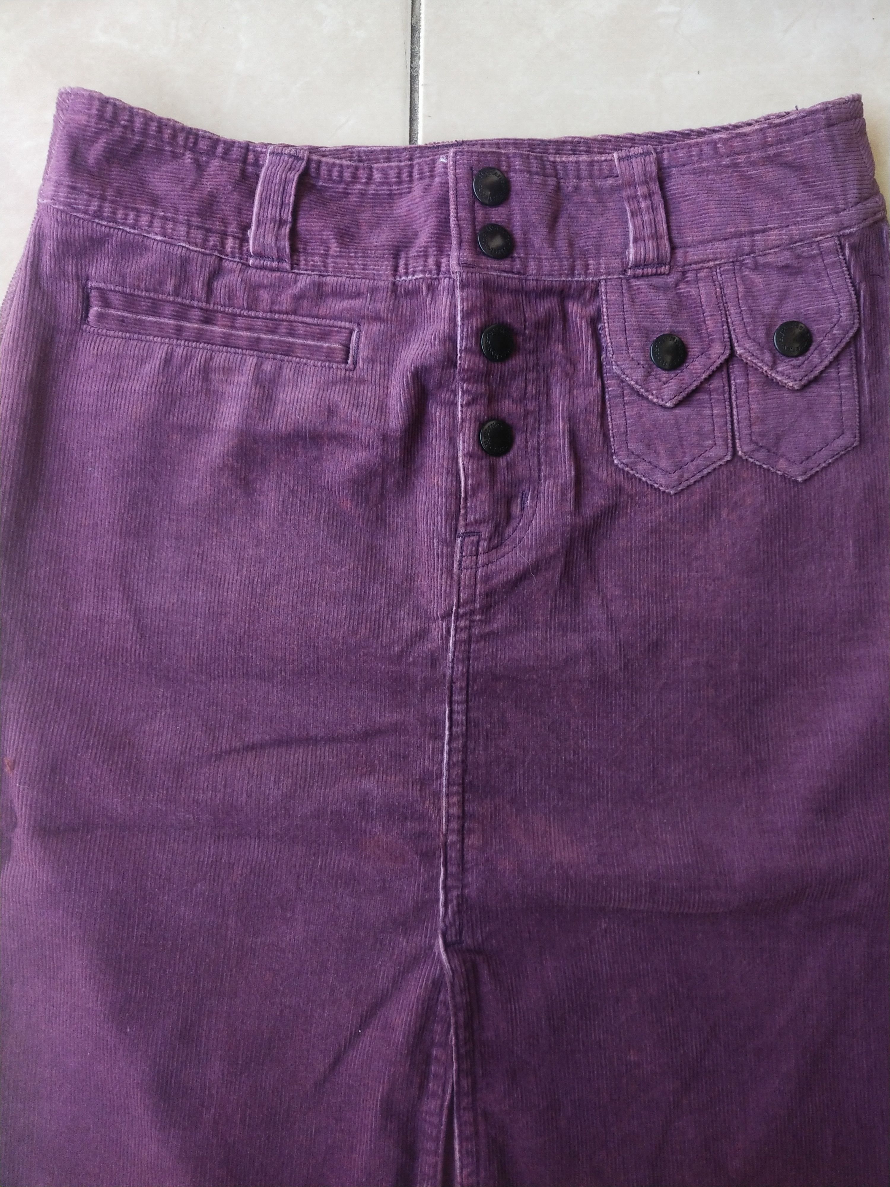 Hysteric Glamour Hysteric Glamour Purple Corduroy Skirt Made in Japan Size 27" / US 4 / IT 40 - 2 Thumbnail