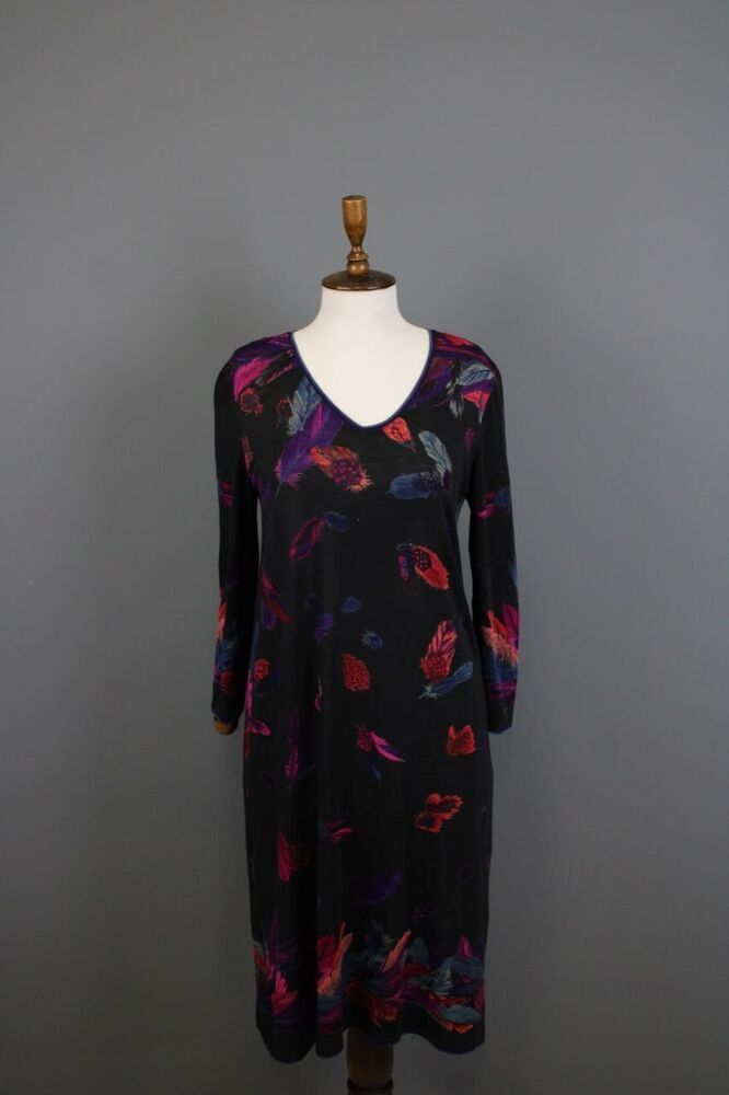 image of Avant Garde Leonard A-Line Knee Dress in Black, Women's (Size XS)