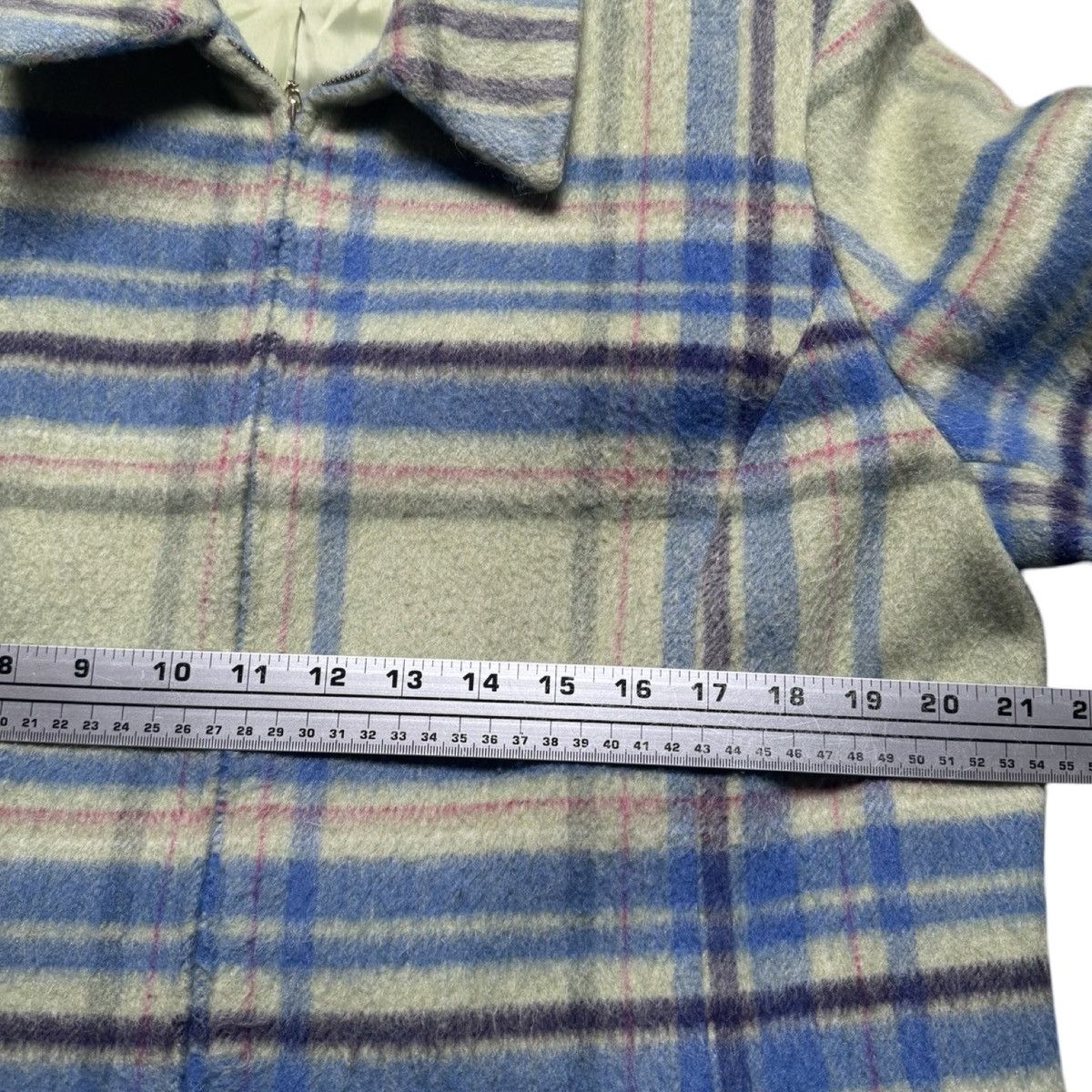 Other Vintage Requirements Mohair Acrylic Plaid Blazer Full Zip XL Size XL / US 12-14 / IT 48-50 - 5 Thumbnail