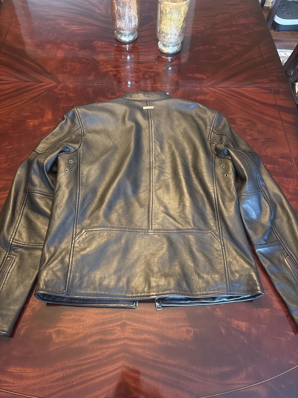 Andrew Marc Leather Racer Jacket Size US S / EU 44-46 / 1 - 2 Thumbnail