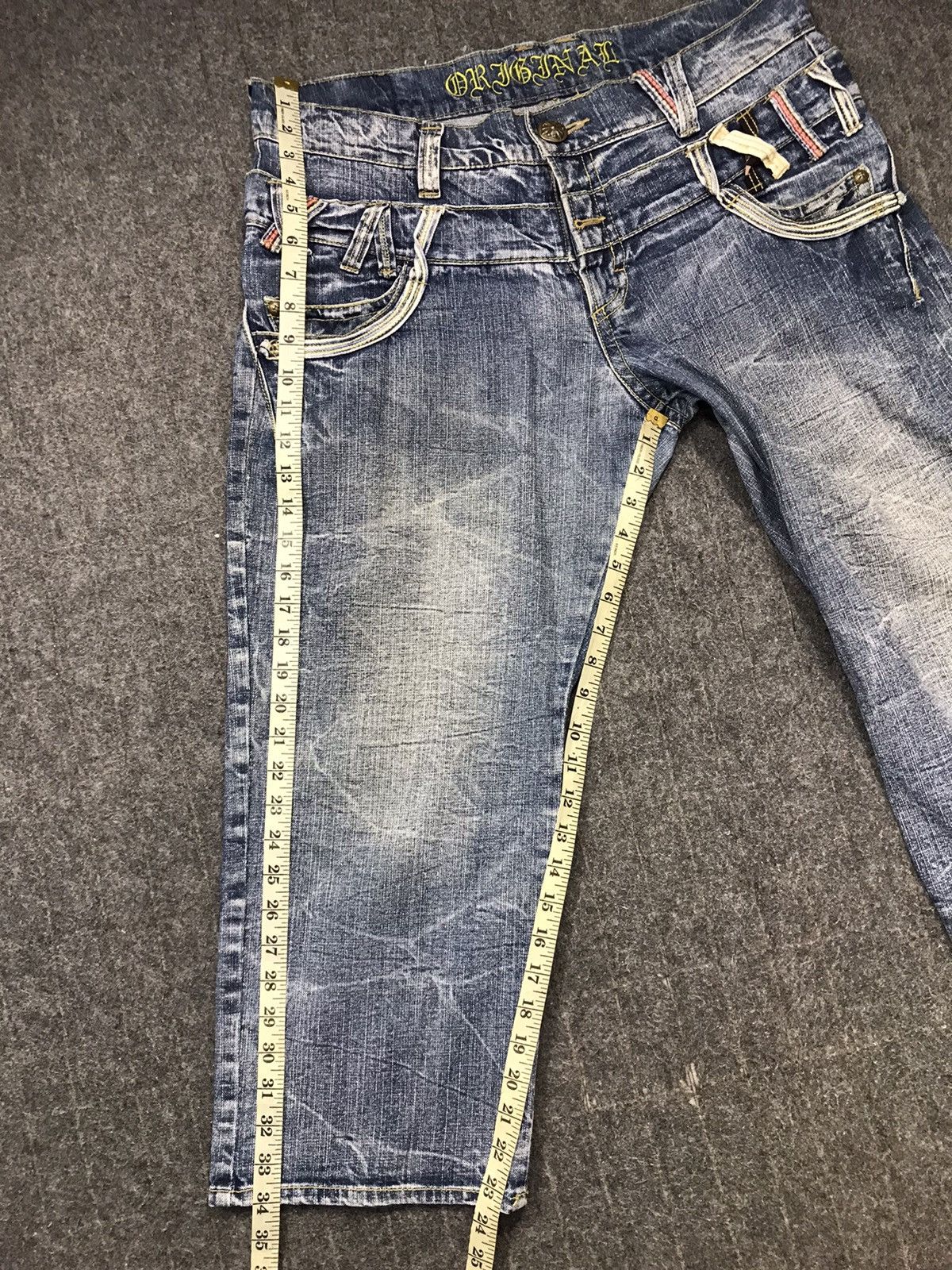 Japanese Brand × Vintage Vintage Japanese Brand Double Waist Denim Shorts Design Size US 36 / EU 52 - 18 Thumbnail