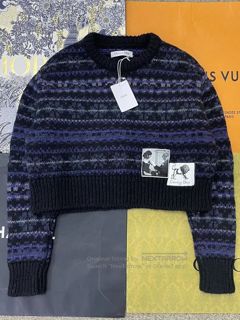 Dior Dior 25 early spring new colour block striped sweater Size XS / US 0-2 / IT 36-38 - 1 Thumbnail