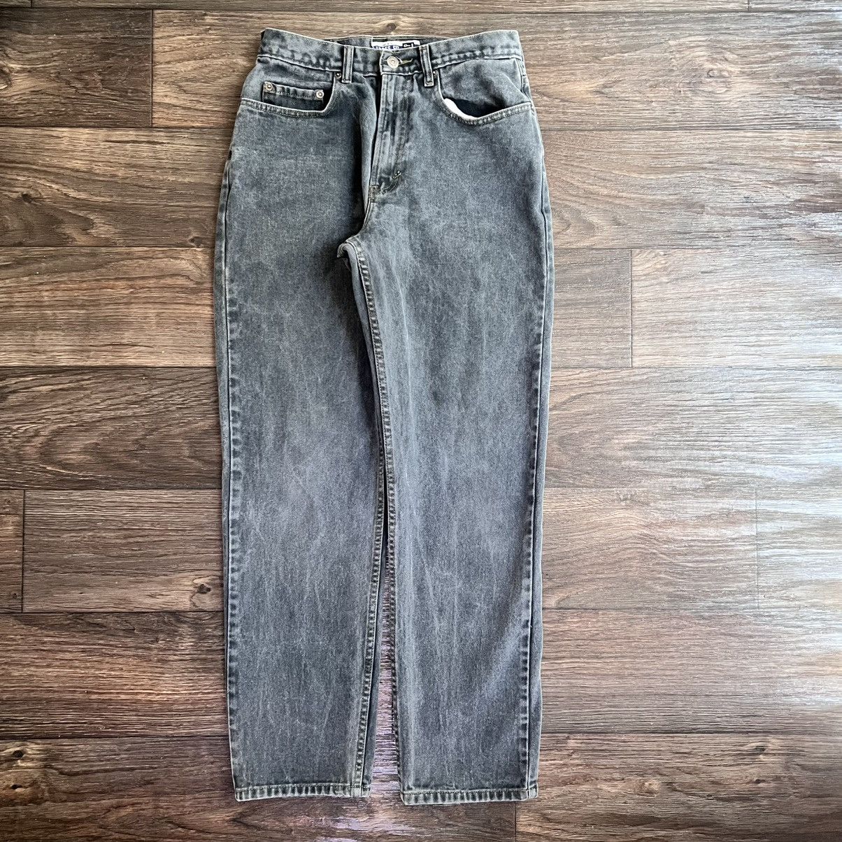 Vintage USA made 90s gap essential loose; raw denim