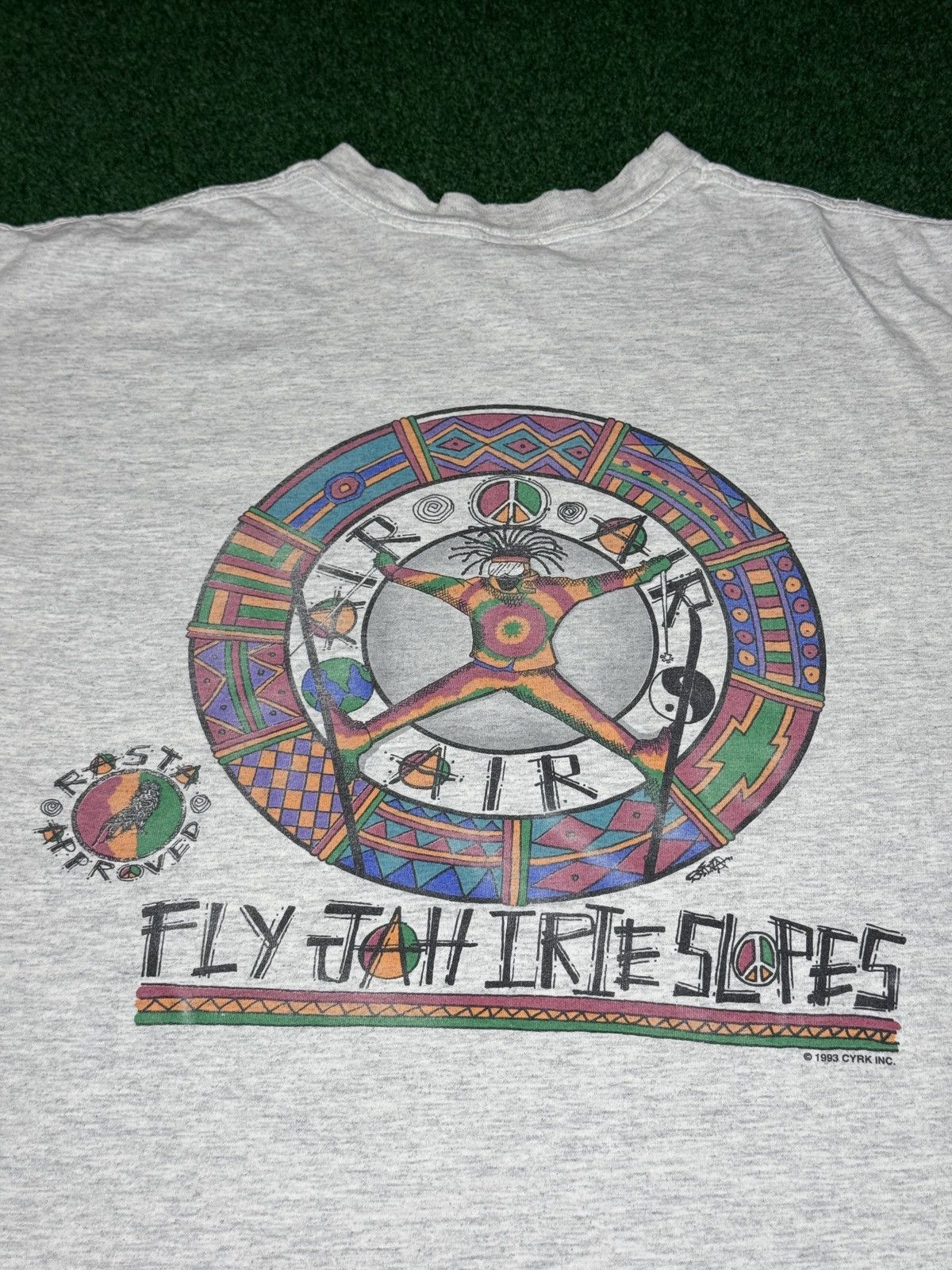 Vintage Vintage Rasta Ski Slopes Skiing T Shirt 90s XL T Shirt Size US XL / EU 56 / 4 - 2 Thumbnail