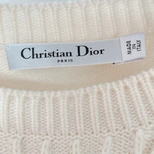 Dior Dior Beige rhinestone knitted sweater Size XXS / US 00 / IT 34 - 5 Thumbnail