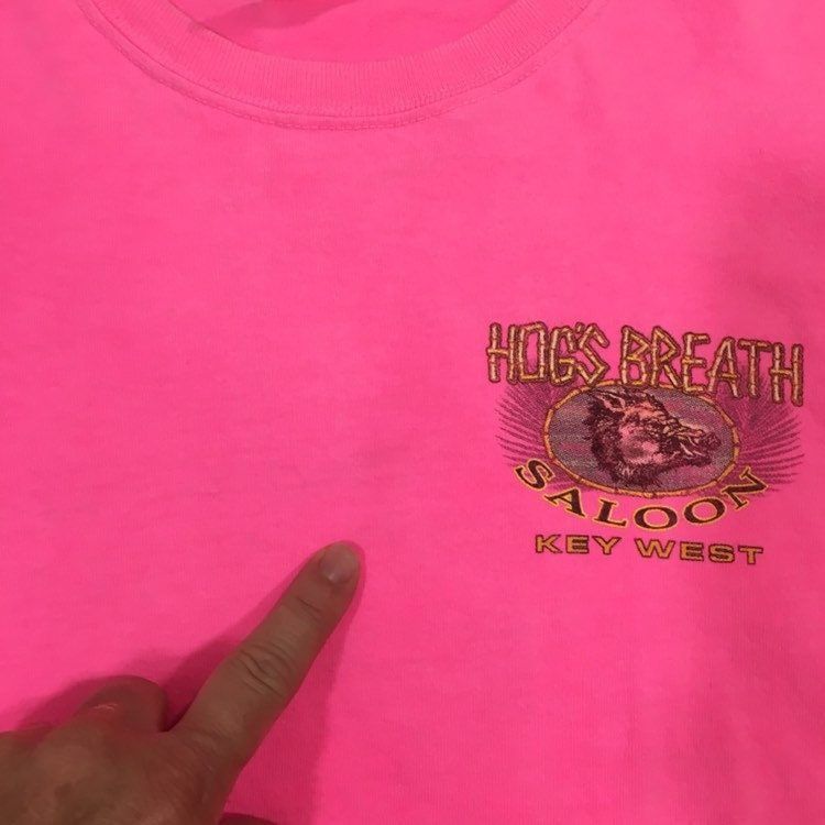 Comfort Colors Vtg Comfort Colors NEON Hot Pink HOG'S Breath Saloon Shirt Size US M / EU 48-50 / 2 - 6 Thumbnail
