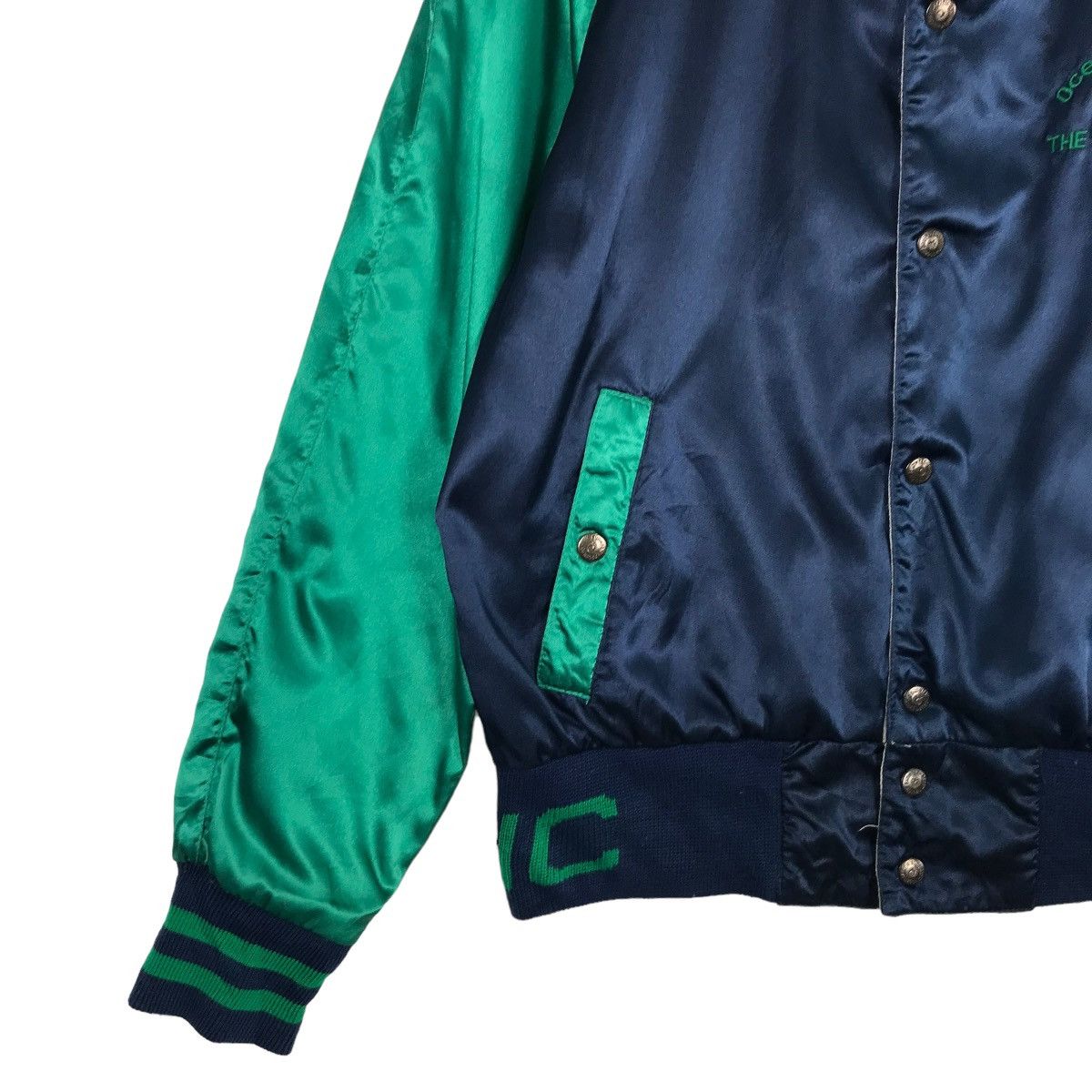 Ocean Pacific × Vintage 💥 VINTAGE 1980s OCEAN PACIFIC REVERSIBLE SATIN JACKET Size US M / EU 48-50 / 2 - 13 Thumbnail