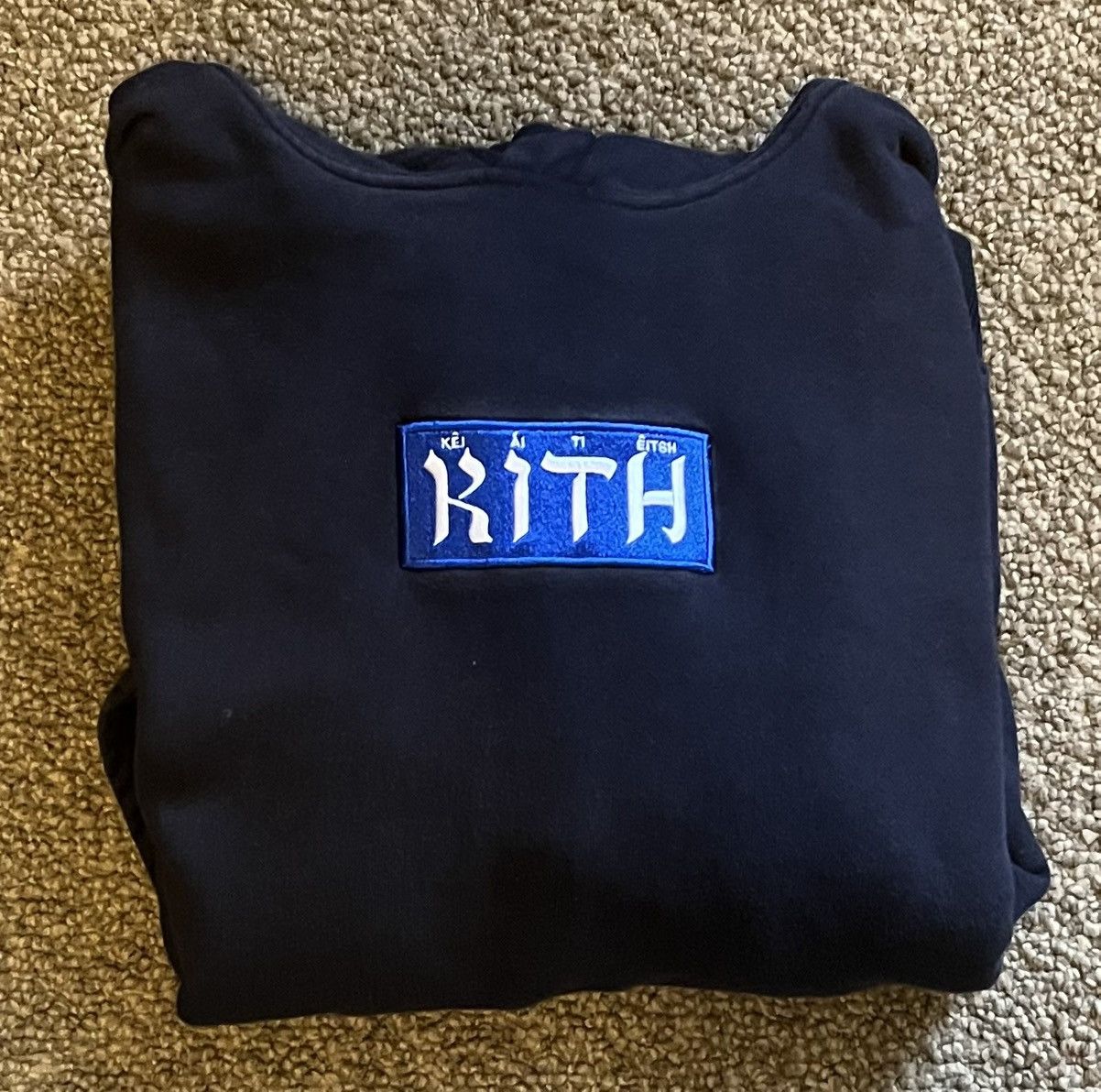 Vintage Kith Hebrew Script Hoodie 'Nocturnal' RARE | Grailed