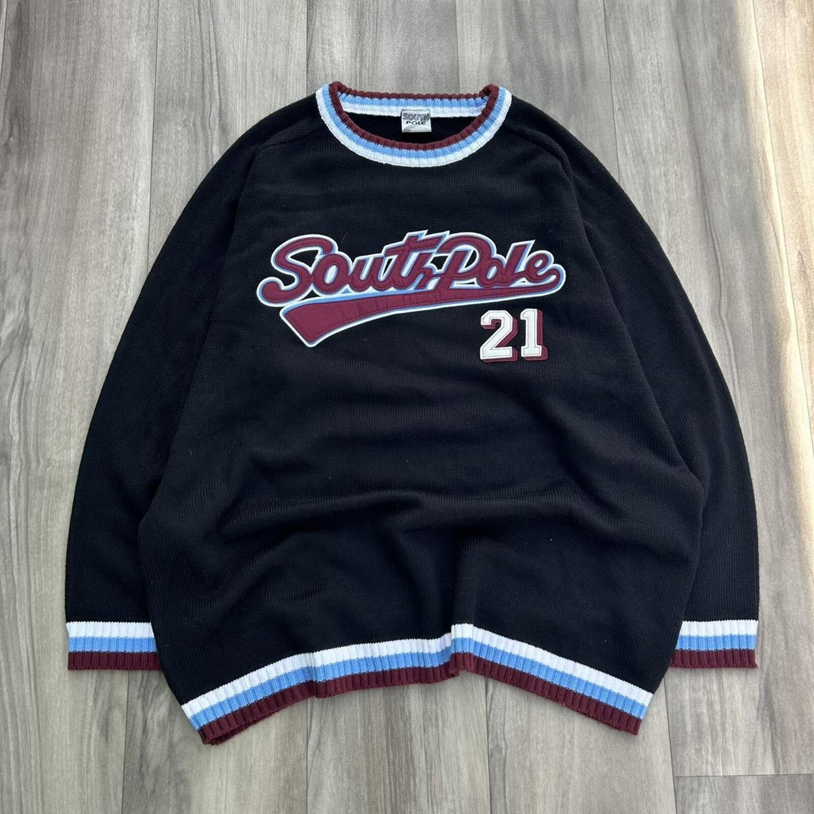 Southpole Vintage Y2k Southpole Embroidered Sweater Crewneck Size US XXL / EU 58 / 5 - 1 Thumbnail