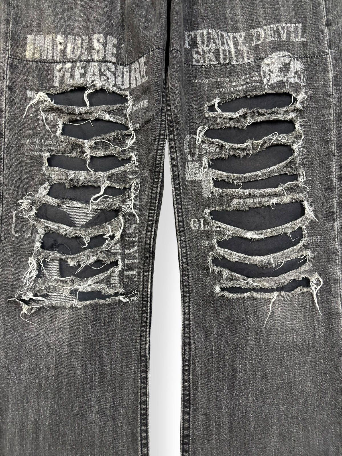 Hysteric Glamour Vintage Japanese Brand Faded Distressed Punk Grunge Jeans Size US 31 - 5 Thumbnail