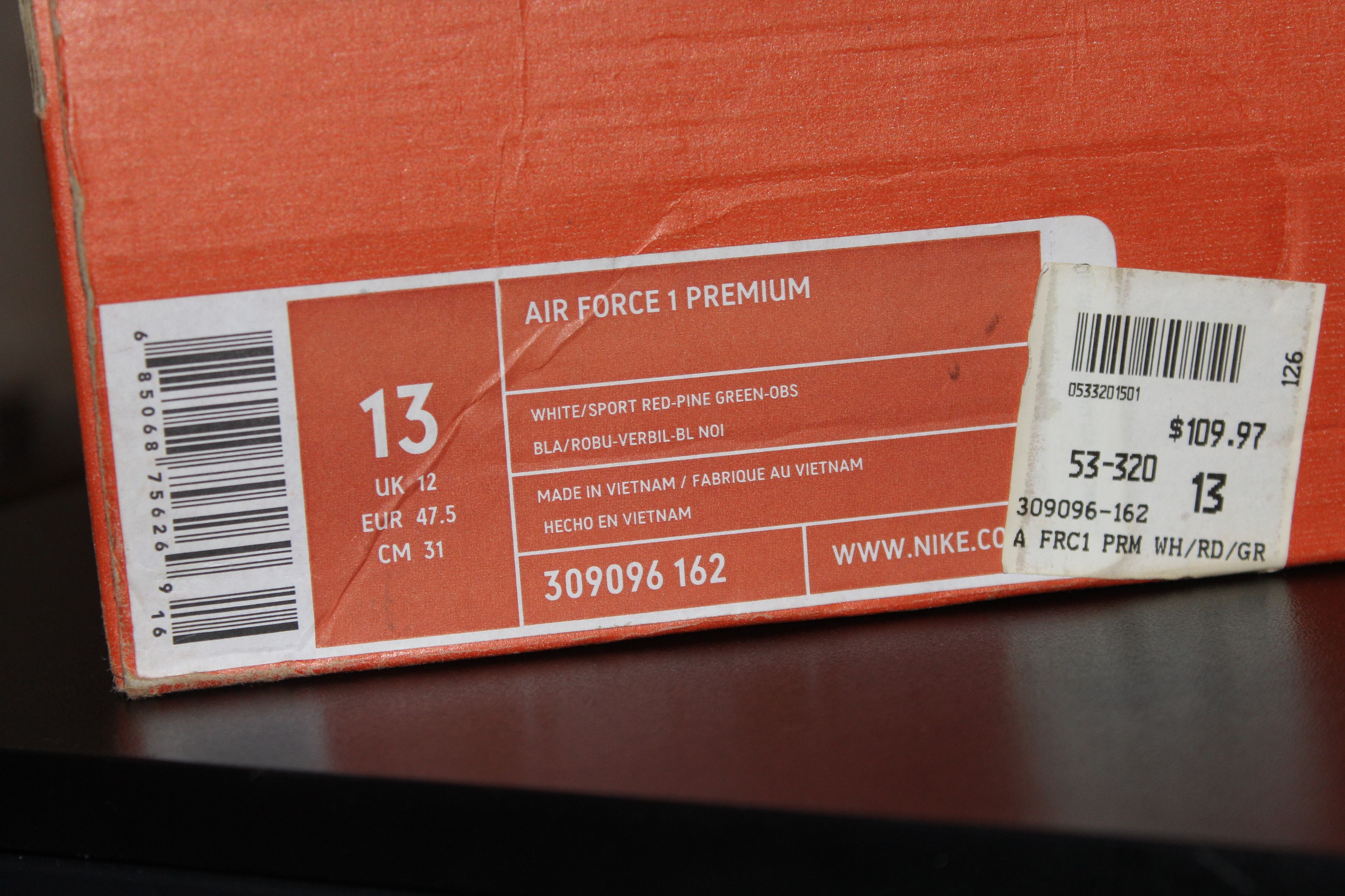 Nike Nike Air Force 1 Mexico World Cup Size 13 309096-162 Size US 13 / EU 46 - 8 Thumbnail