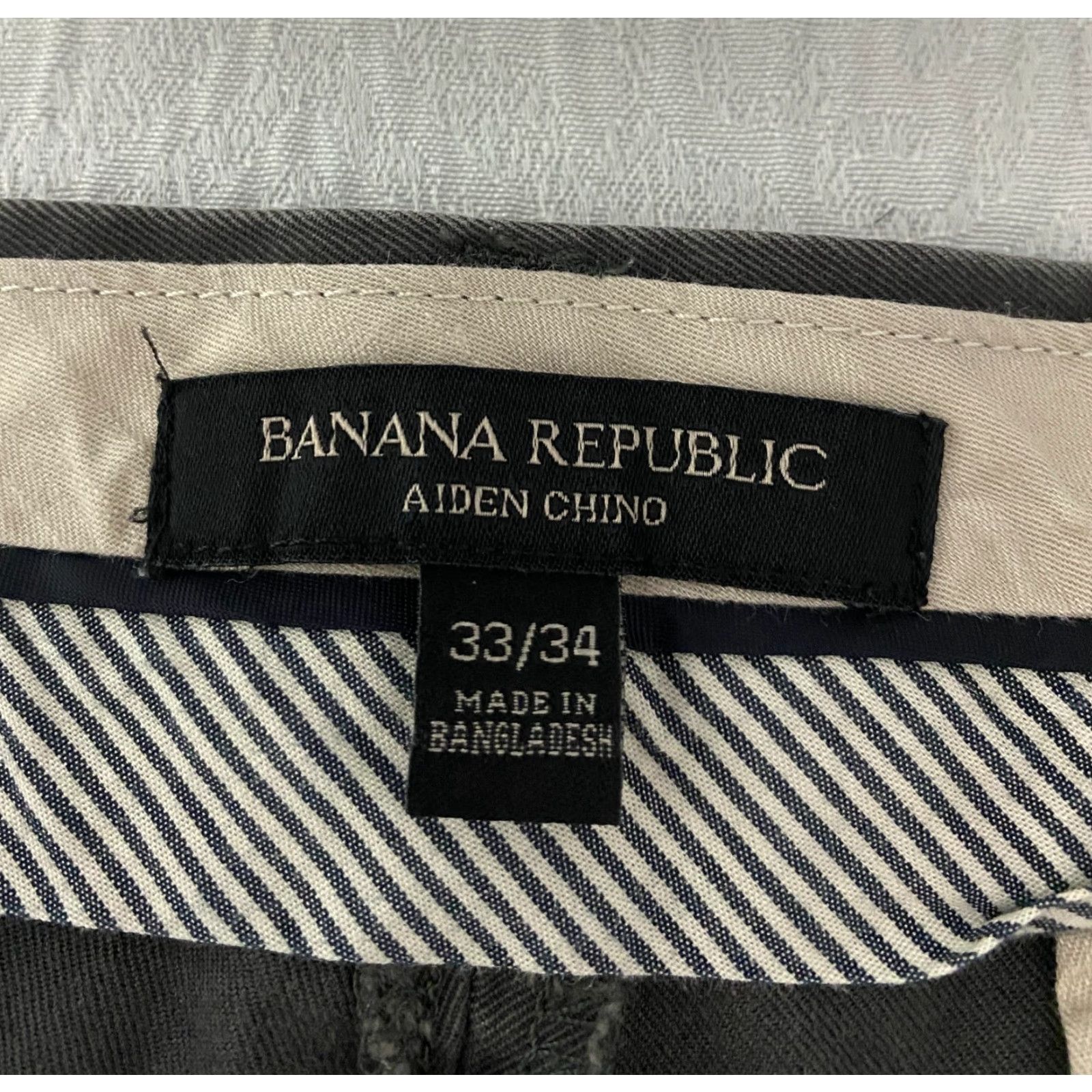 Banana Republic Banana Republic Chino Pants Men, Slim, 33, 33x33 Dark Grey Size US 33 - 4 Thumbnail