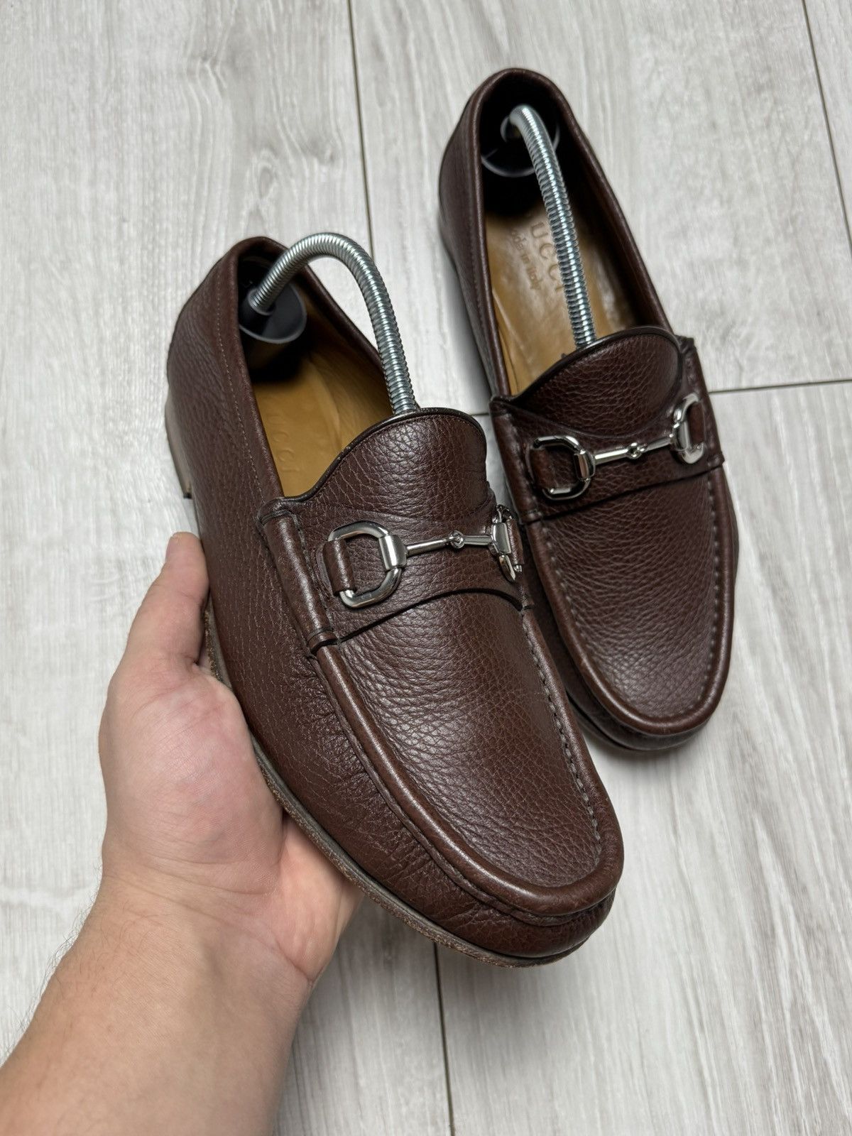Gucci × Vintage Gucci Vintage Leather Mules Brown Colour Luxury Style Size US 8.5 / IT 38.5 - 2 Thumbnail