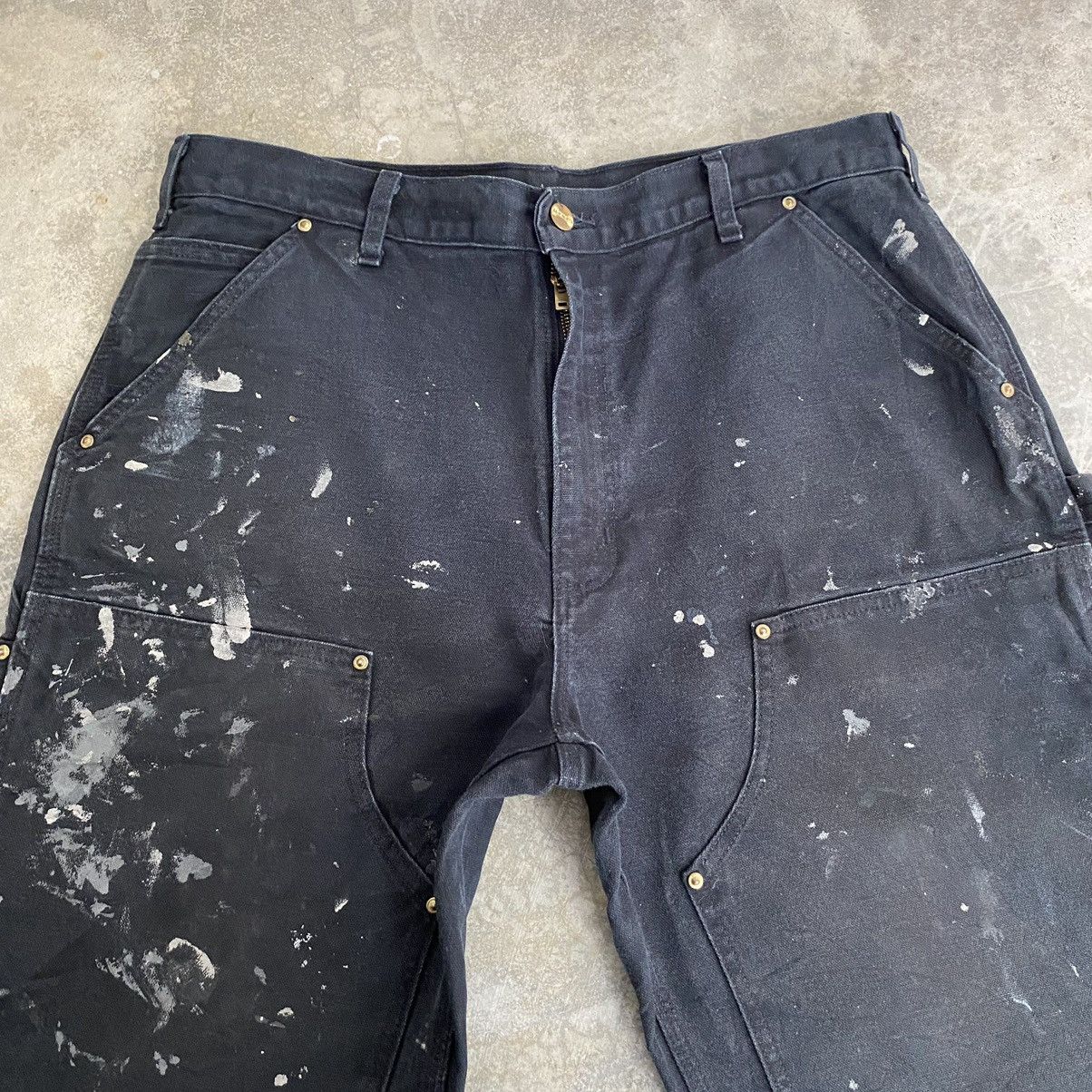 Carhartt VTG Carhartt Double Knee Faded Splatter Painter Pants Size US 35 - 12 Thumbnail