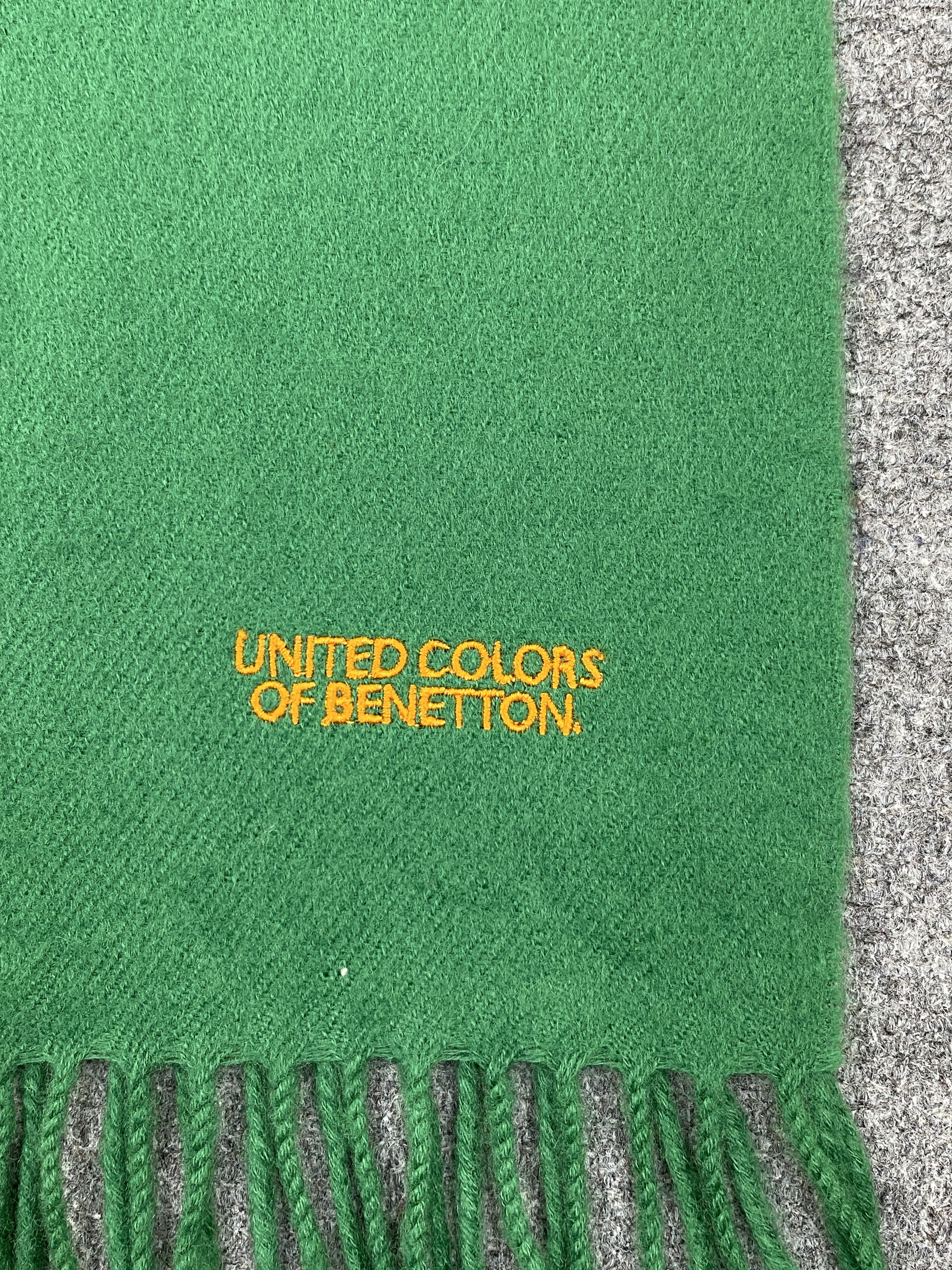 United Colors Of Benetton United Colors Of Benetton Plain Wool Scarf Muffler SC0323 Size ONE SIZE - 6 Thumbnail