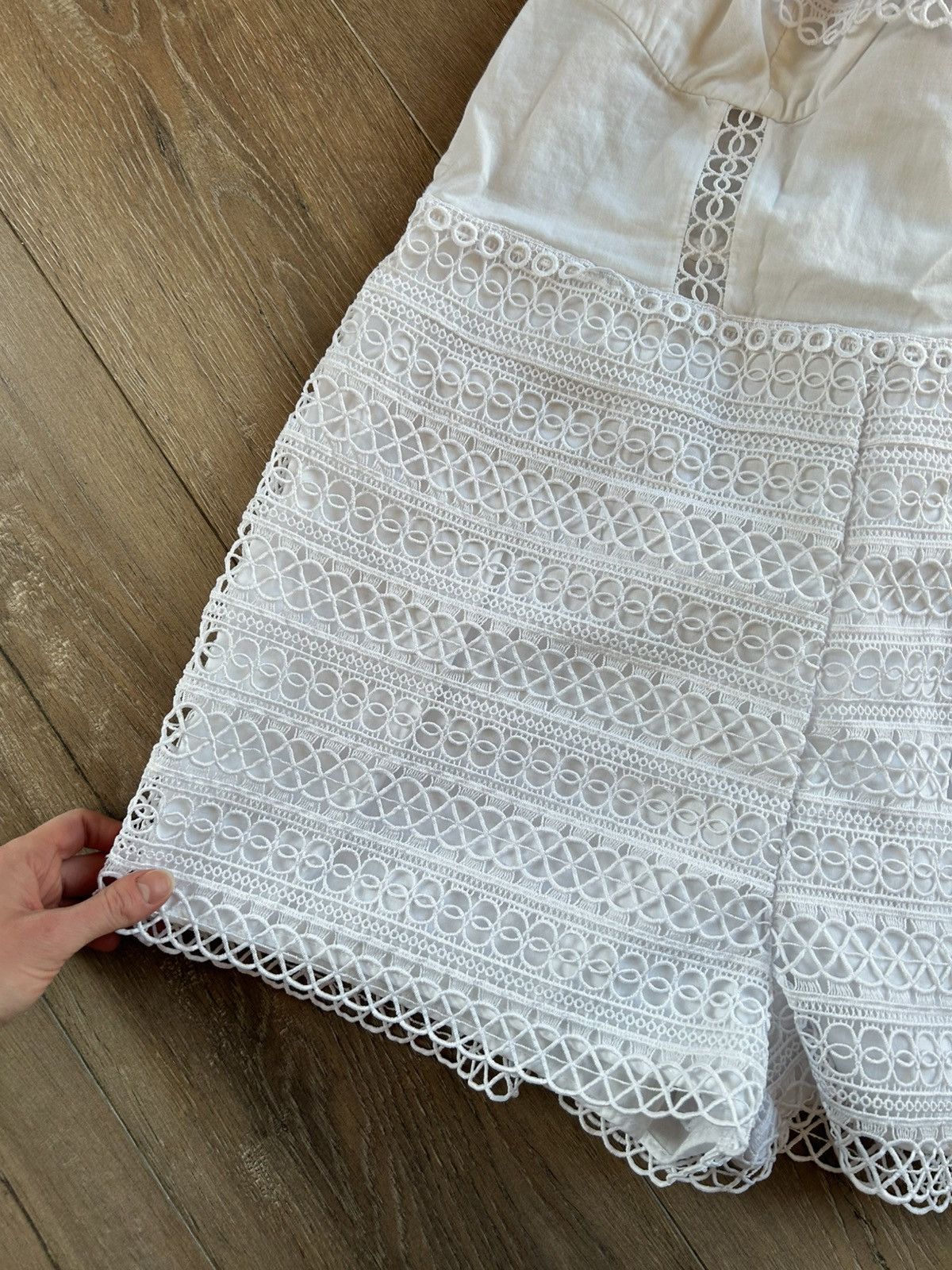 Charo Ruiz Charo Ruiz Ibiza white jumpsuit summer lace L Size L / US 10 / IT 46 - 6 Thumbnail