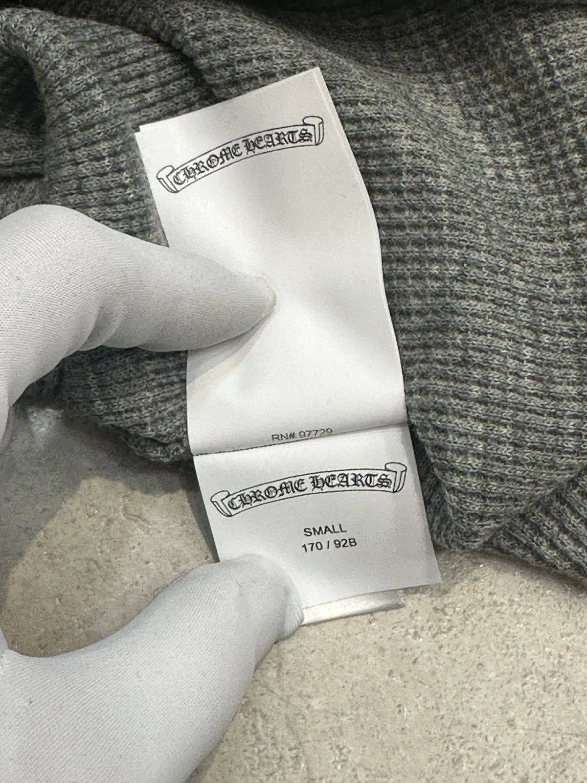 Chrome Hearts CHROME HEARTS CH WOOL THERMAL LONG T-SHIRT GRAY Size US S / EU 44-46 / 1 - 5 Thumbnail