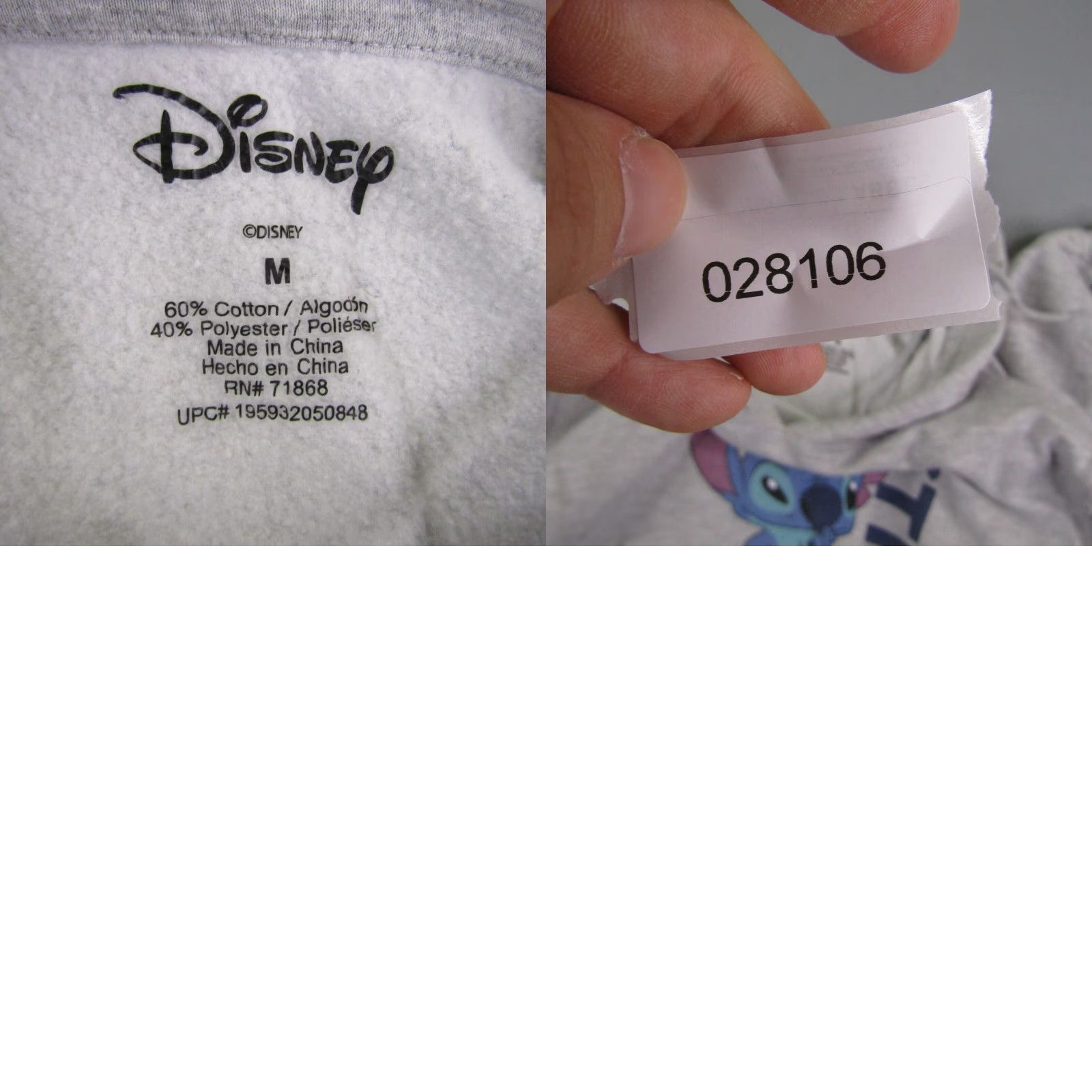 Disney Disney Hoodie Womens Medium Gray Lilo And Stitch Pullover Sweatshirt Size M / US 6-8 / IT 42-44 - 8 Thumbnail