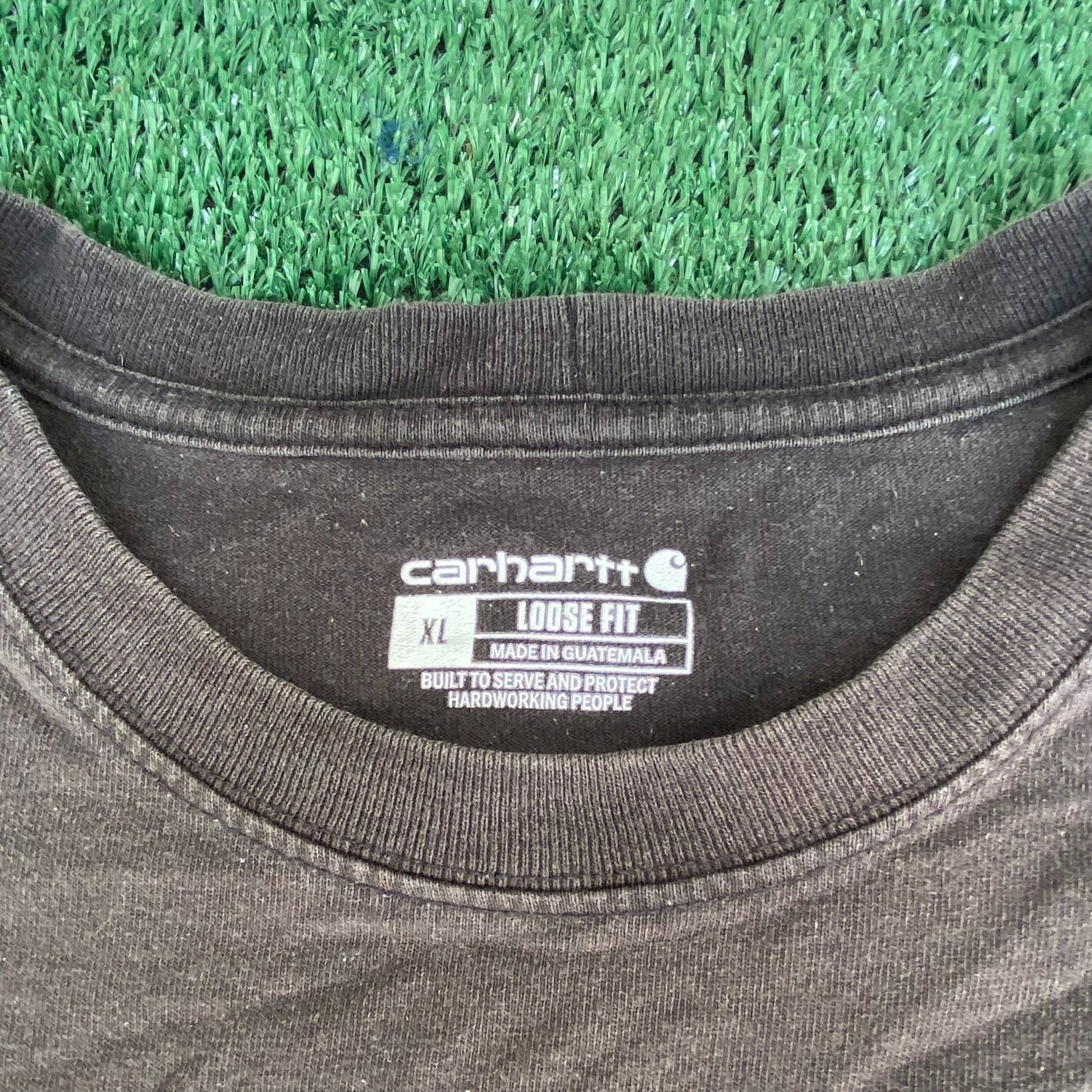 Carhartt Vintage Y2K Carhartt Logo Shirt Workwear Grunge Punk Tee Size US XXL / EU 58 / 5 - 4 Thumbnail