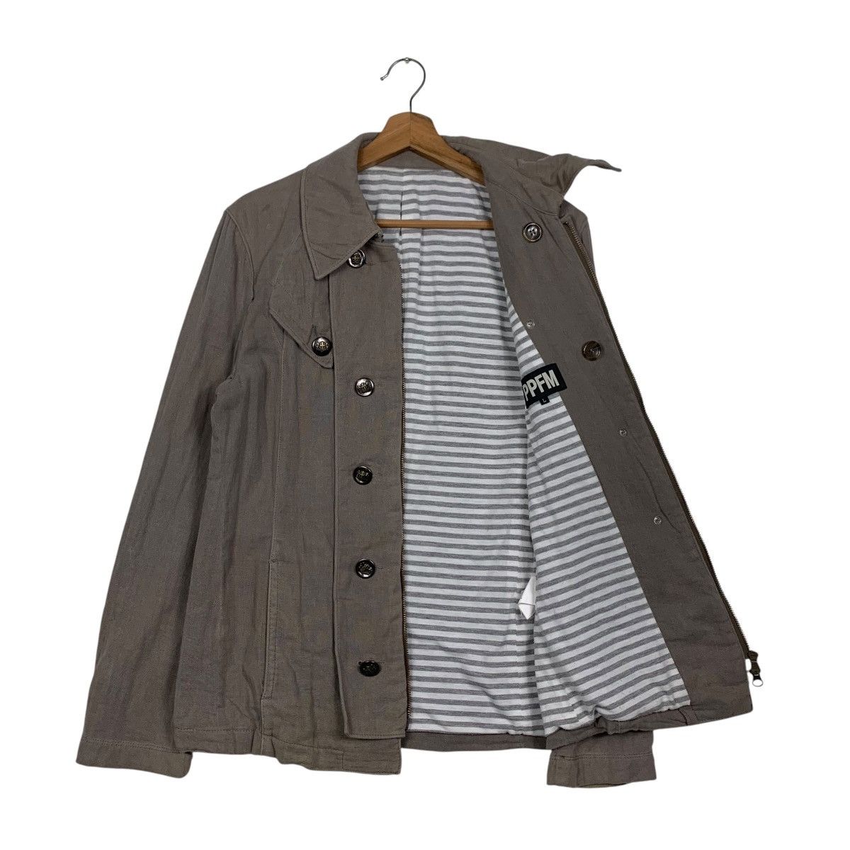 PPFM PPFM Double Breast Zipper Lightweight Jacket #2860-C129 Size US L / EU 52-54 / 3 - 8 Thumbnail