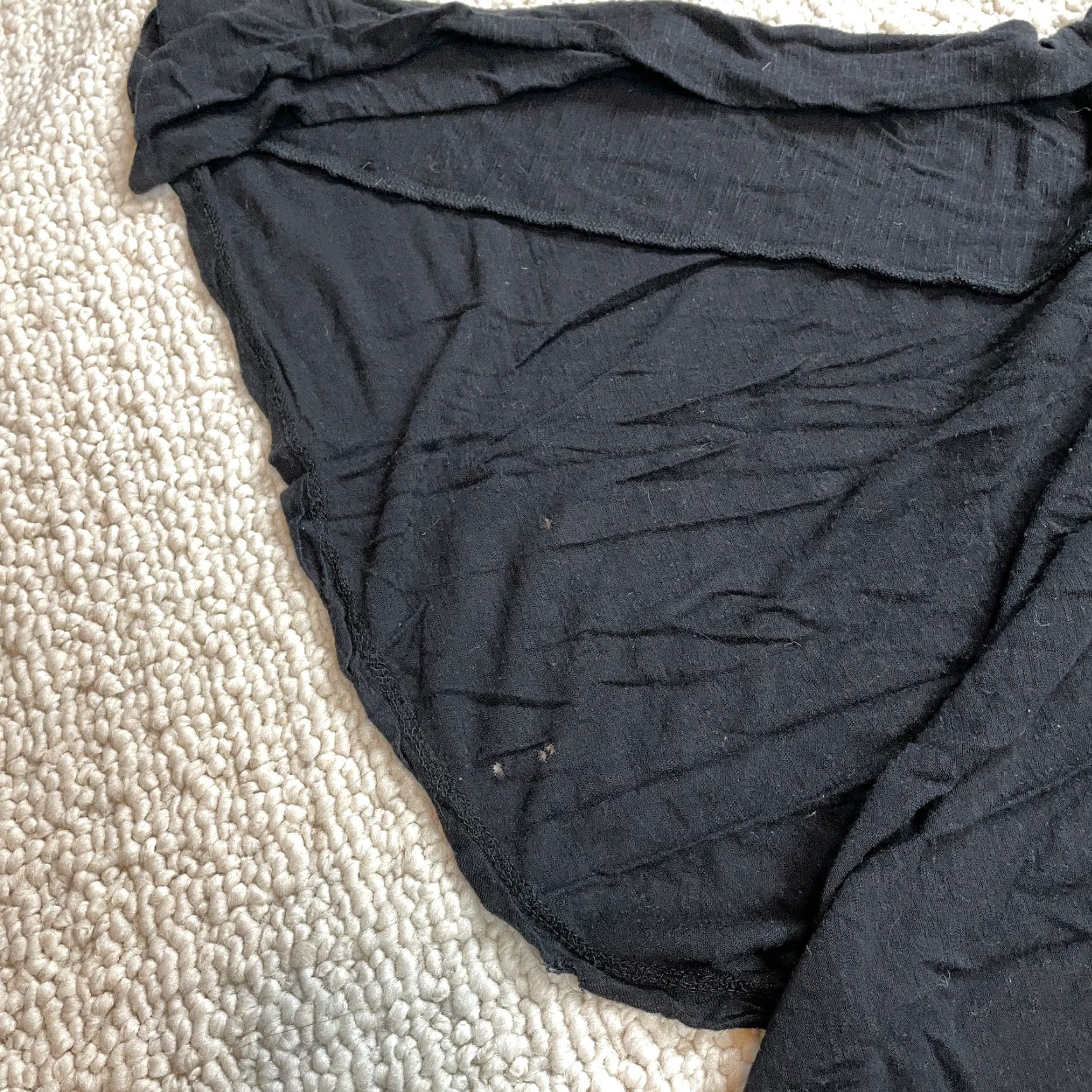 Vintage Caren Sport Tank Top Jersey Womens 1X Black Crochet Back Rayon Spandex Slim Regular Lightweight Stretch Size XL / US 12-14 / IT 48-50 - 5 Thumbnail