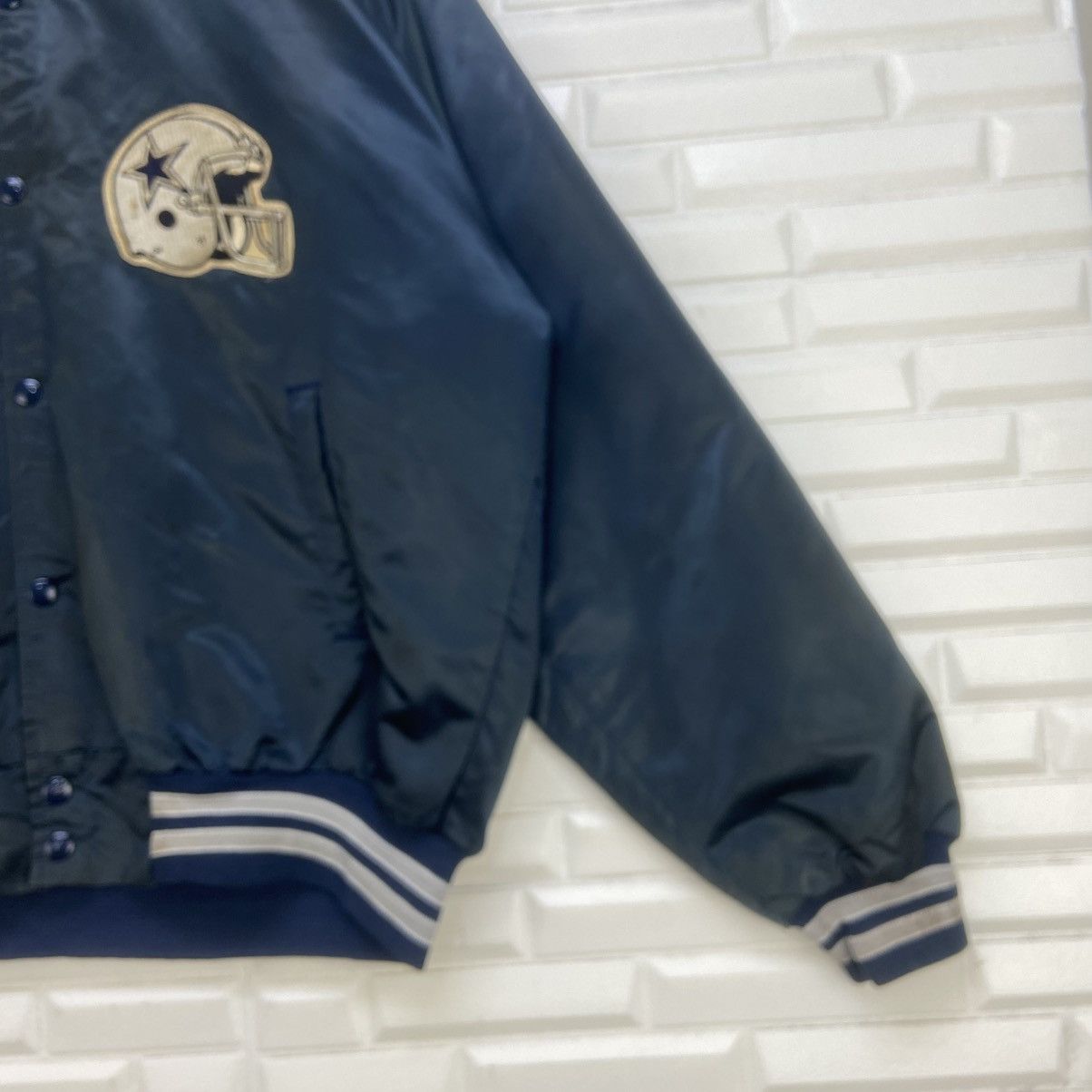 NFL Vintage NFL Cowboys by Chalk Line Big Logo Jacket Size US XL / EU 56 / 4 - 5 Thumbnail