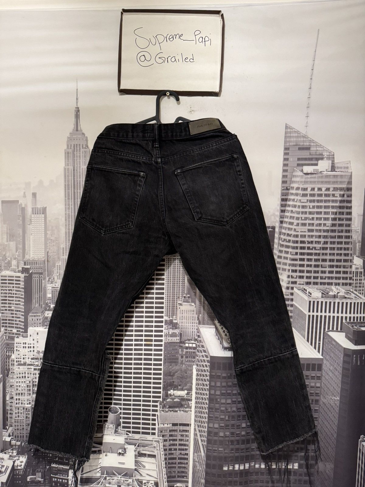 Fear of God 🔥Fear of God Fourth Collection Distressed Jeans Black SZ 31 Size US 31 - 4 Thumbnail