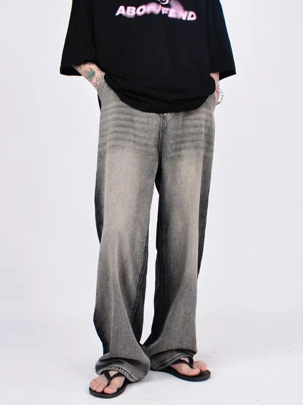 VIBE distressed baggy fade jeans Size US 32 / EU 48 - 7 Thumbnail