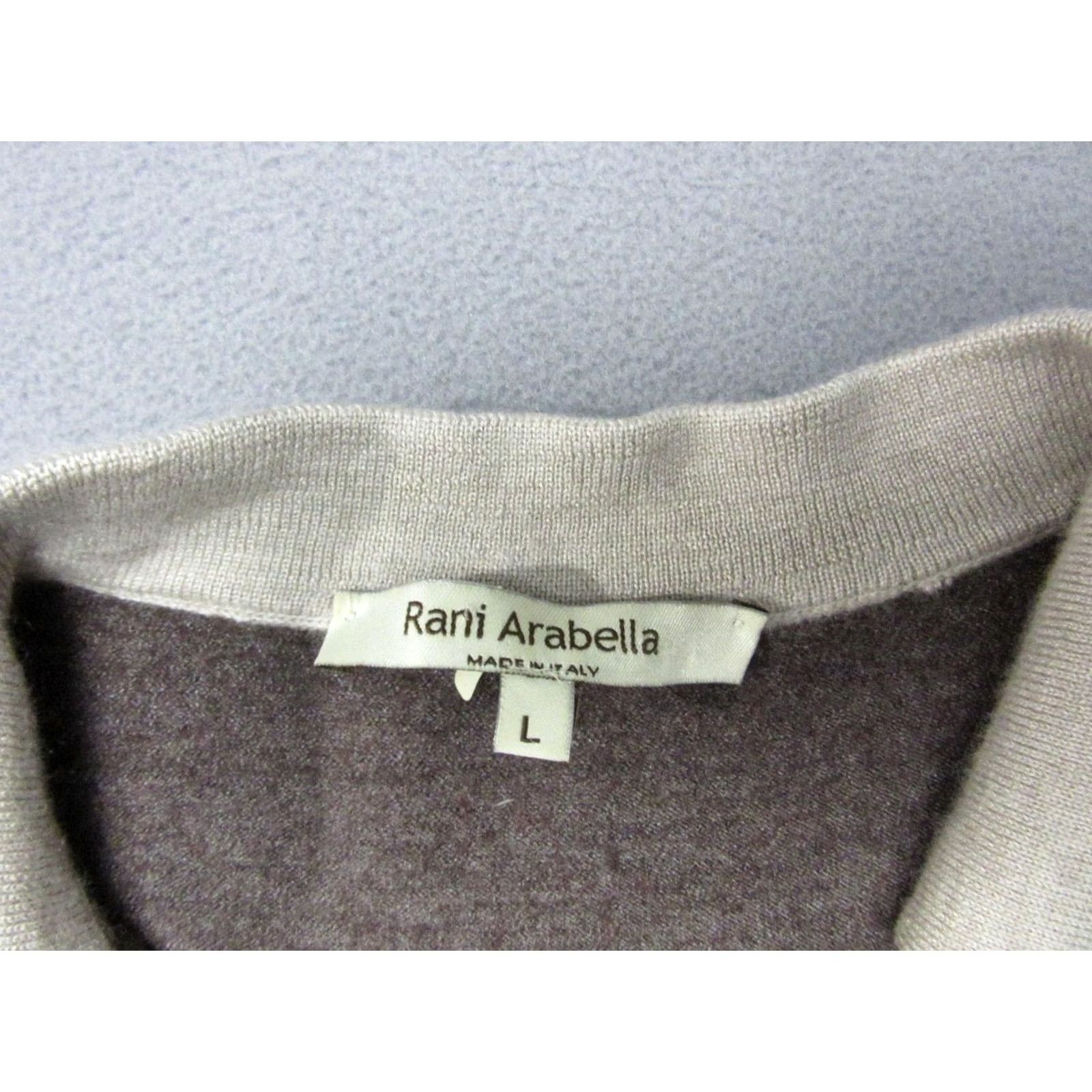 Vintage Rani Arabella Sweater Cashmere Tunic Collared Slim Italy Brown Womens Large Size L / US 10 / IT 46 - 2 Thumbnail