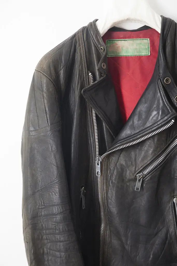 Vintage 1970's French leather racer jacket Size US M / EU 48-50 / 2 - 2 Thumbnail