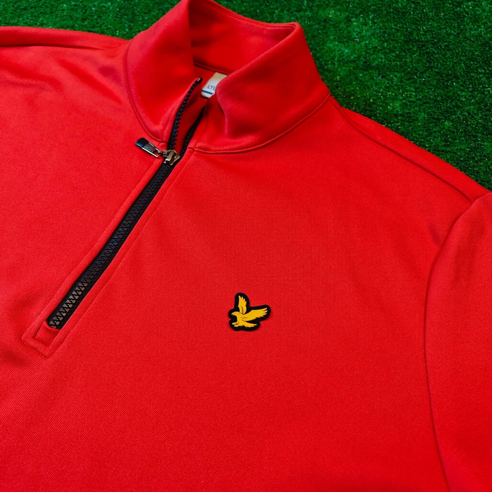 Lyle & Scott Lyle & Scott Sweater Mens XXL red 1/4 zip pullover Size US XL / EU 56 / 4 - 5 Thumbnail