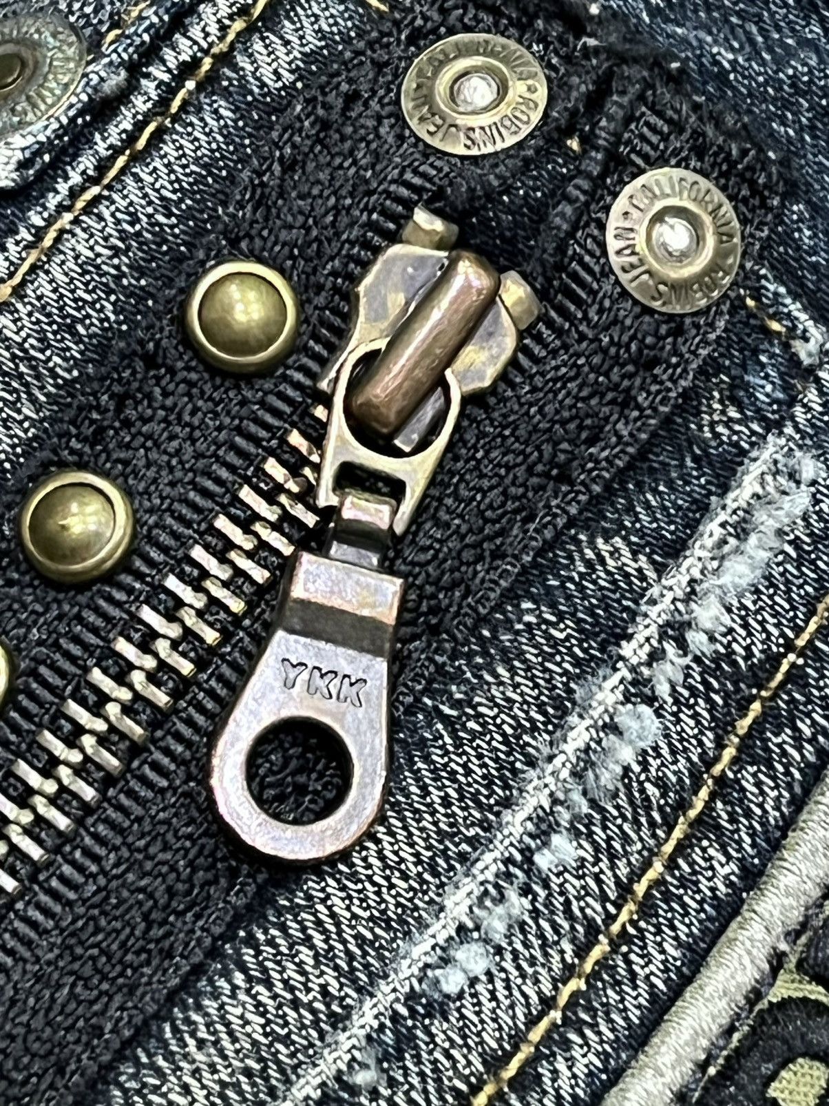 Robins Jeans ROBIN’S JEANS Peace Studded Pure Rocker Chic Flare Petite🔥 Size 24" / US 00 / IT 34 - 8 Thumbnail