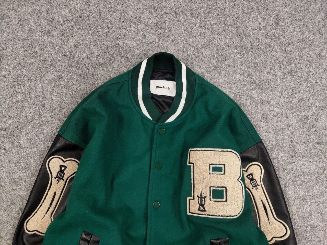 Japanese Brand Vintage Bones Japan Skeleton Letterman Varsity Bomber Jacket Size US S / EU 44-46 / 1 - 9 Thumbnail