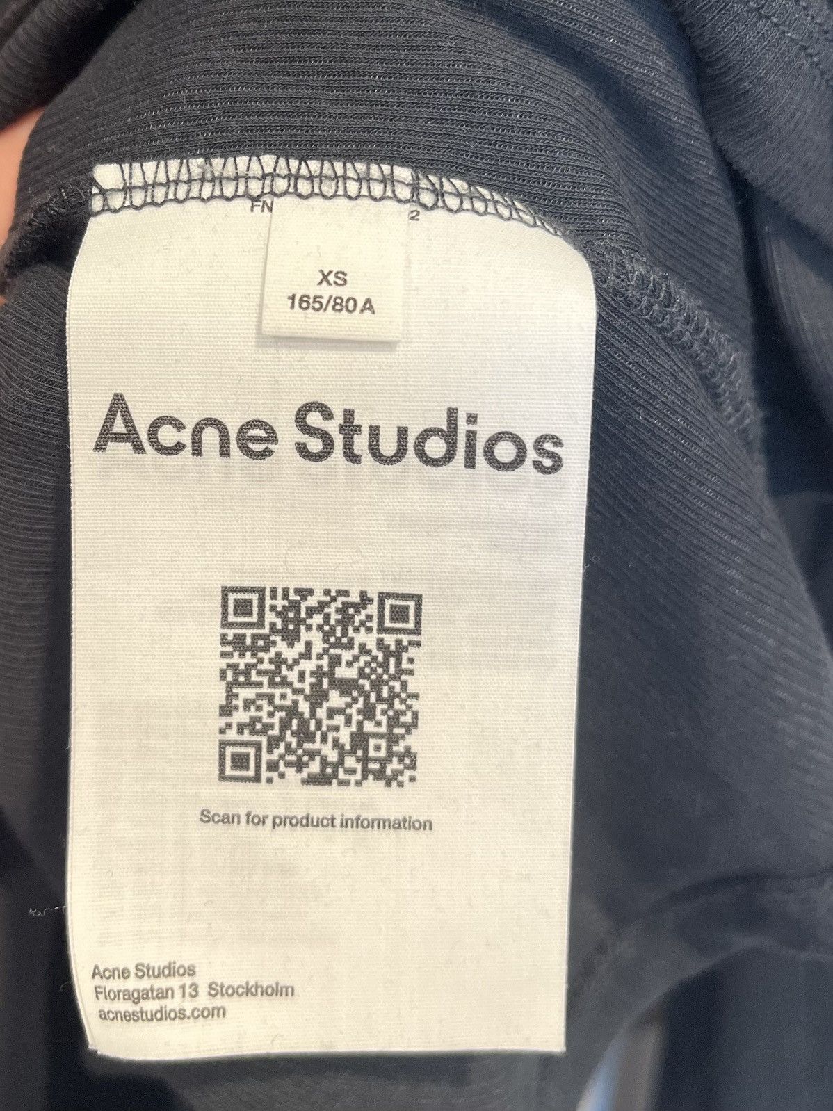 Acne Studios Acne Studios Black long sleeve T-shirt Size XS / US 0-2 / IT 36-38 - 5 Thumbnail