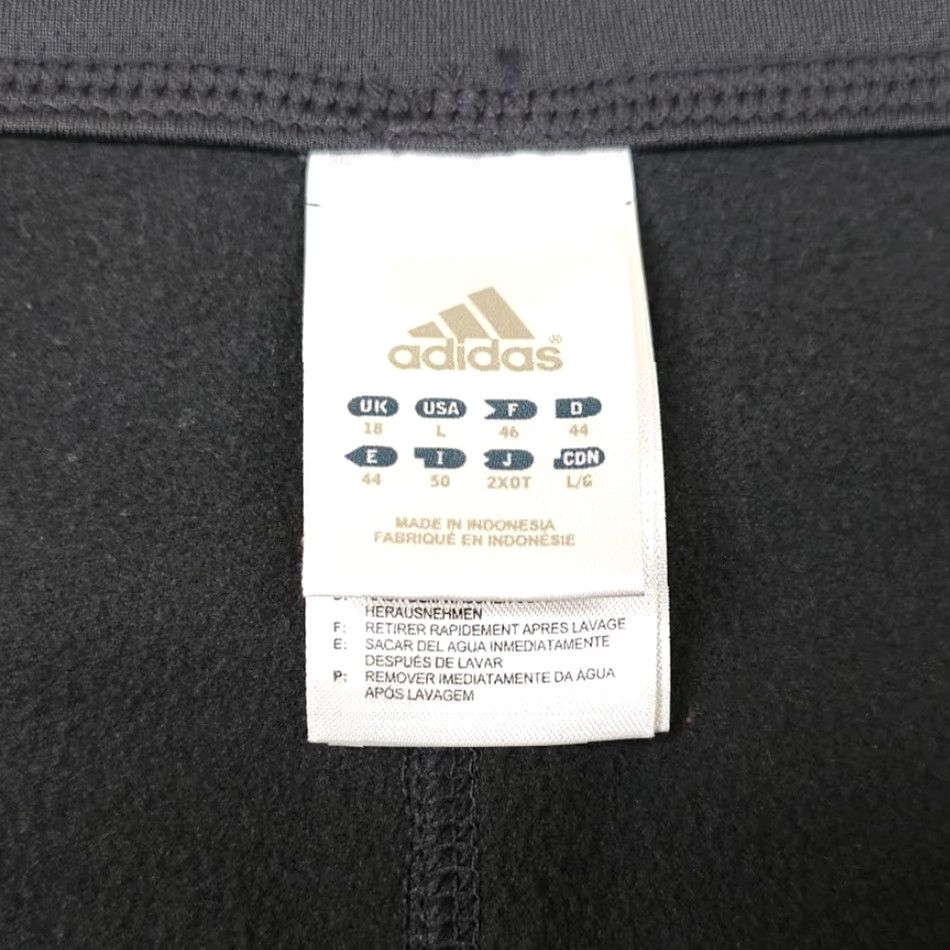 Adidas Adidas Track Pants Mens Large Gray Athletic Warm Up 027365 931001 Pants Regular Men Gray Track Pants Size US 33 - 5 Thumbnail