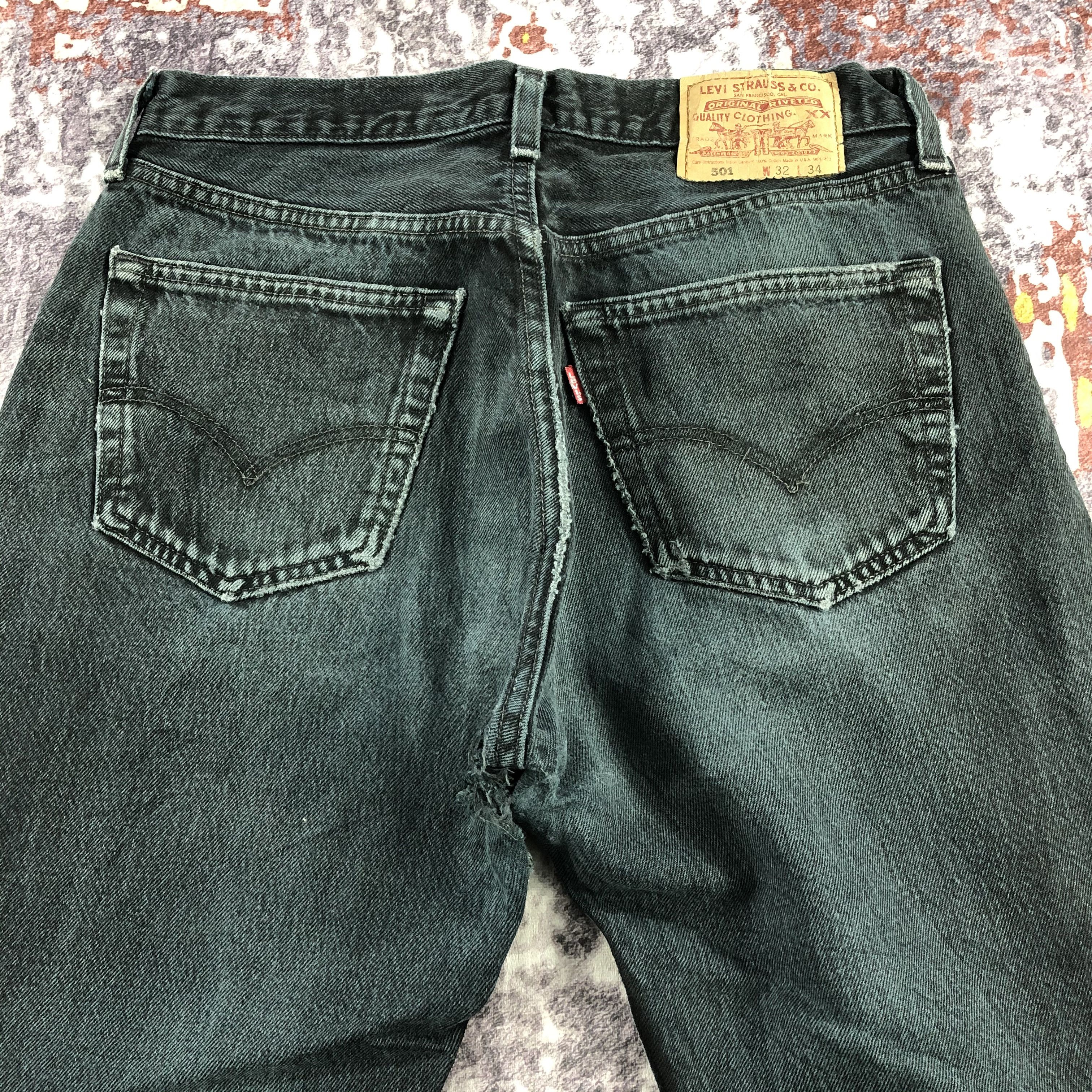 Levi's Faded Black Levis 501 Jeans-JM2507 Size US 30 / EU 46 - 5 Thumbnail
