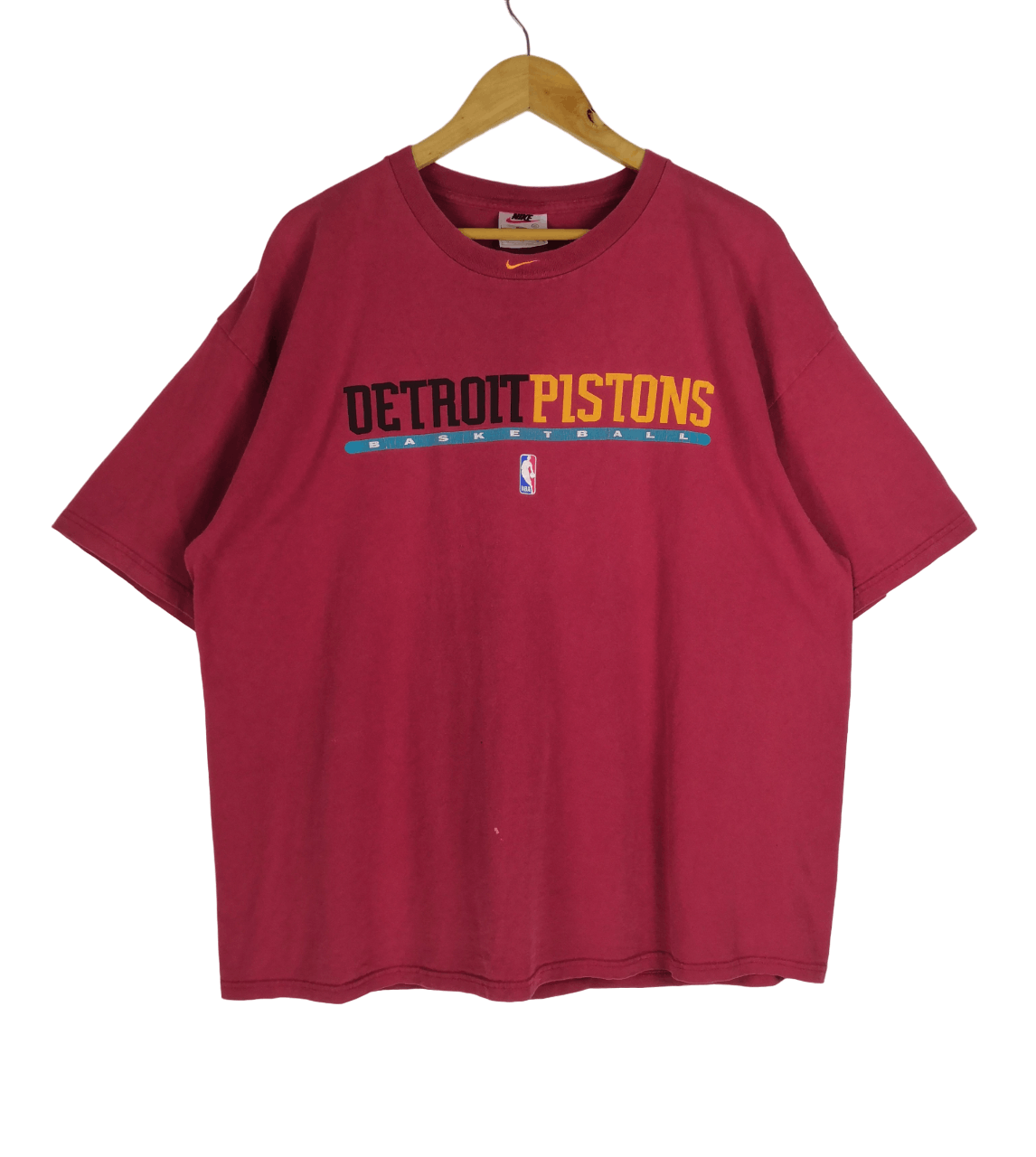 Nike Vintage 90s Nike T-Shirt Detroit Pistons Basketball Tee Size US XL / EU 56 / 4 - 1 Thumbnail
