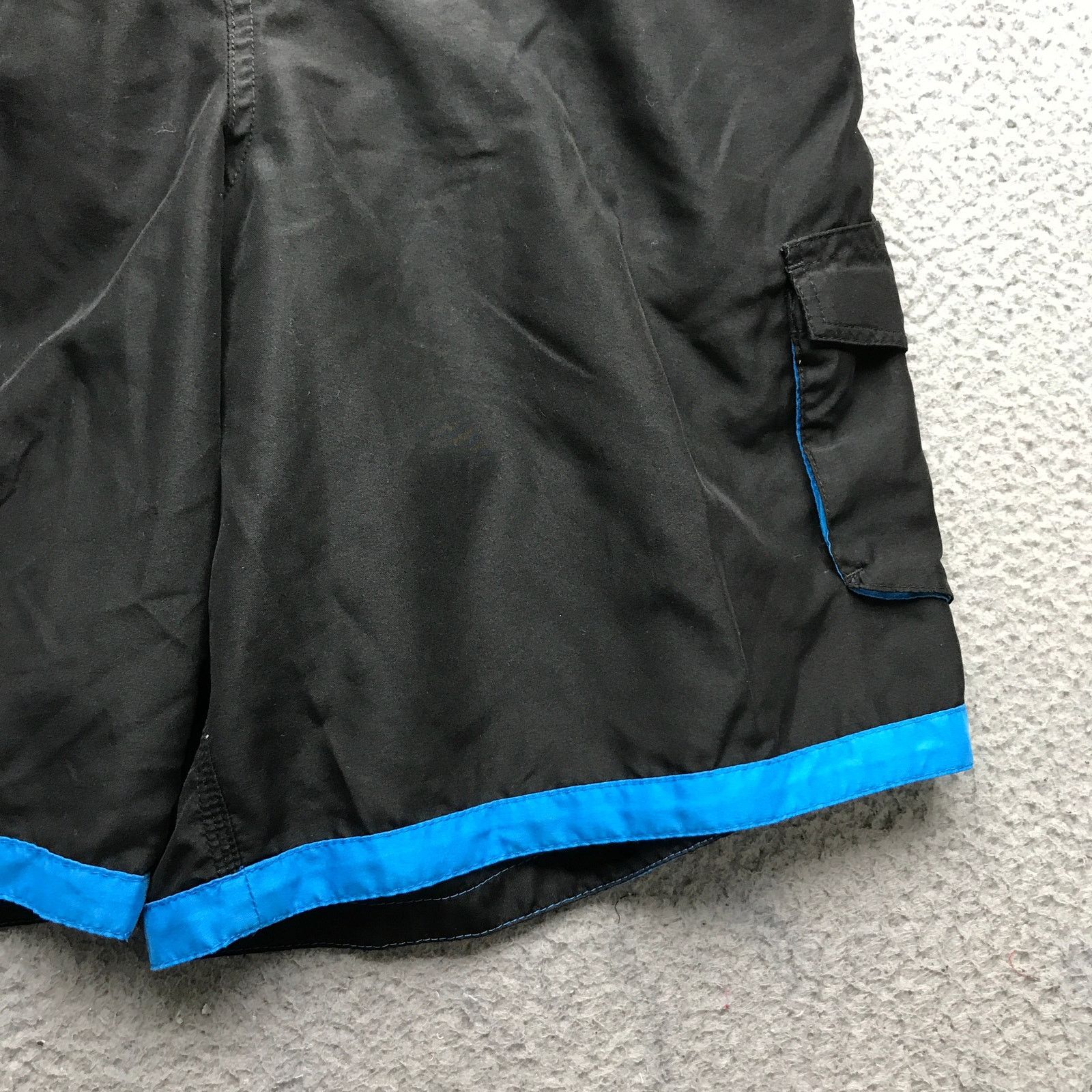 Nike Nike Basketball Shorts Mens Medium Mesh Lined Black Blue Size US 38 / EU 54 - 6 Thumbnail