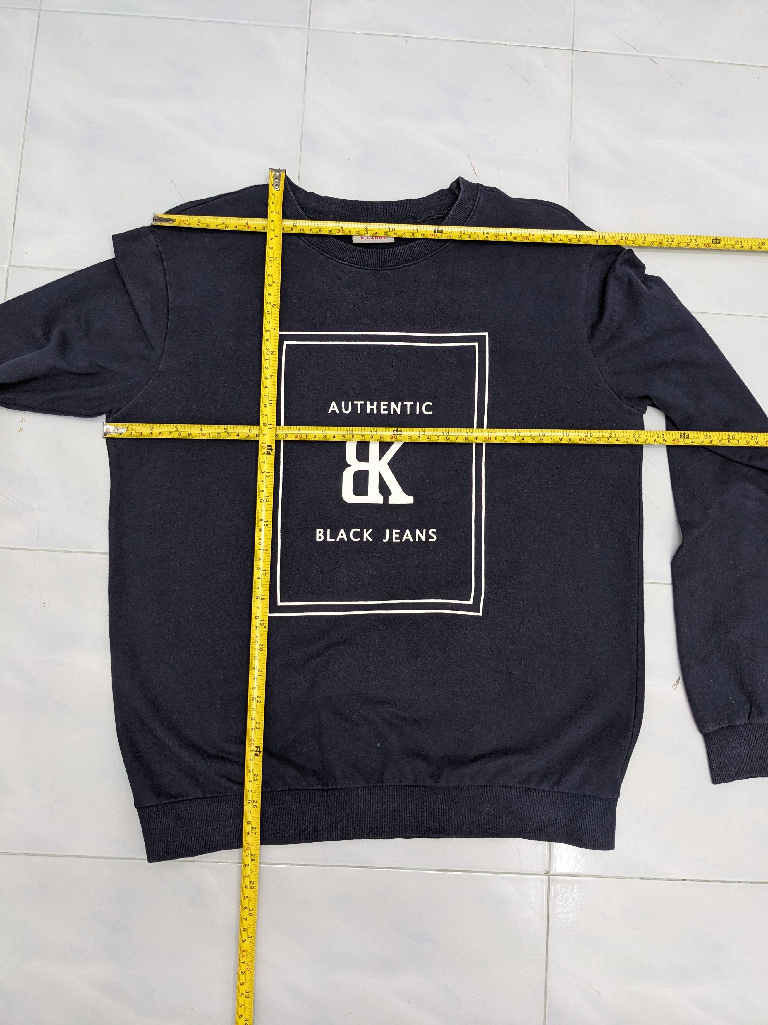 Japanese Brand Vintage BLACK JEANS BK Logo Crewneck Size US XL / EU 56 / 4 - 7 Thumbnail