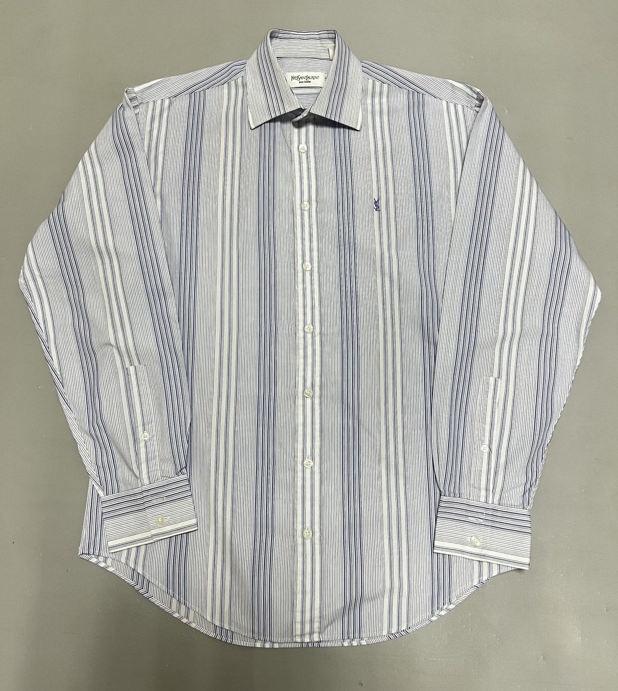 Yves Saint Laurent Vintage Striped Shirt logo