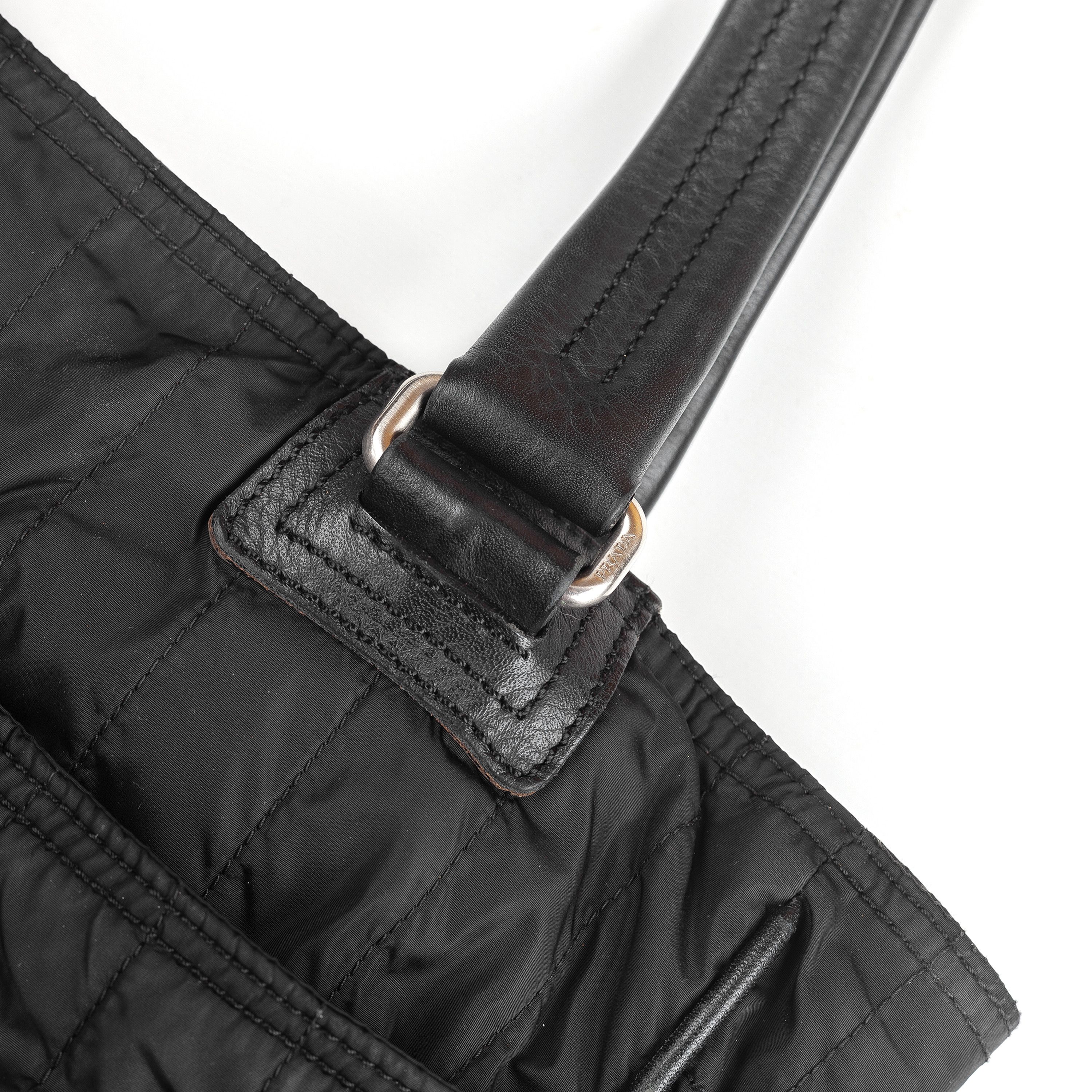 Prada Prada Linea Rossa Tote Black Bag Size ONE SIZE - 10 Thumbnail