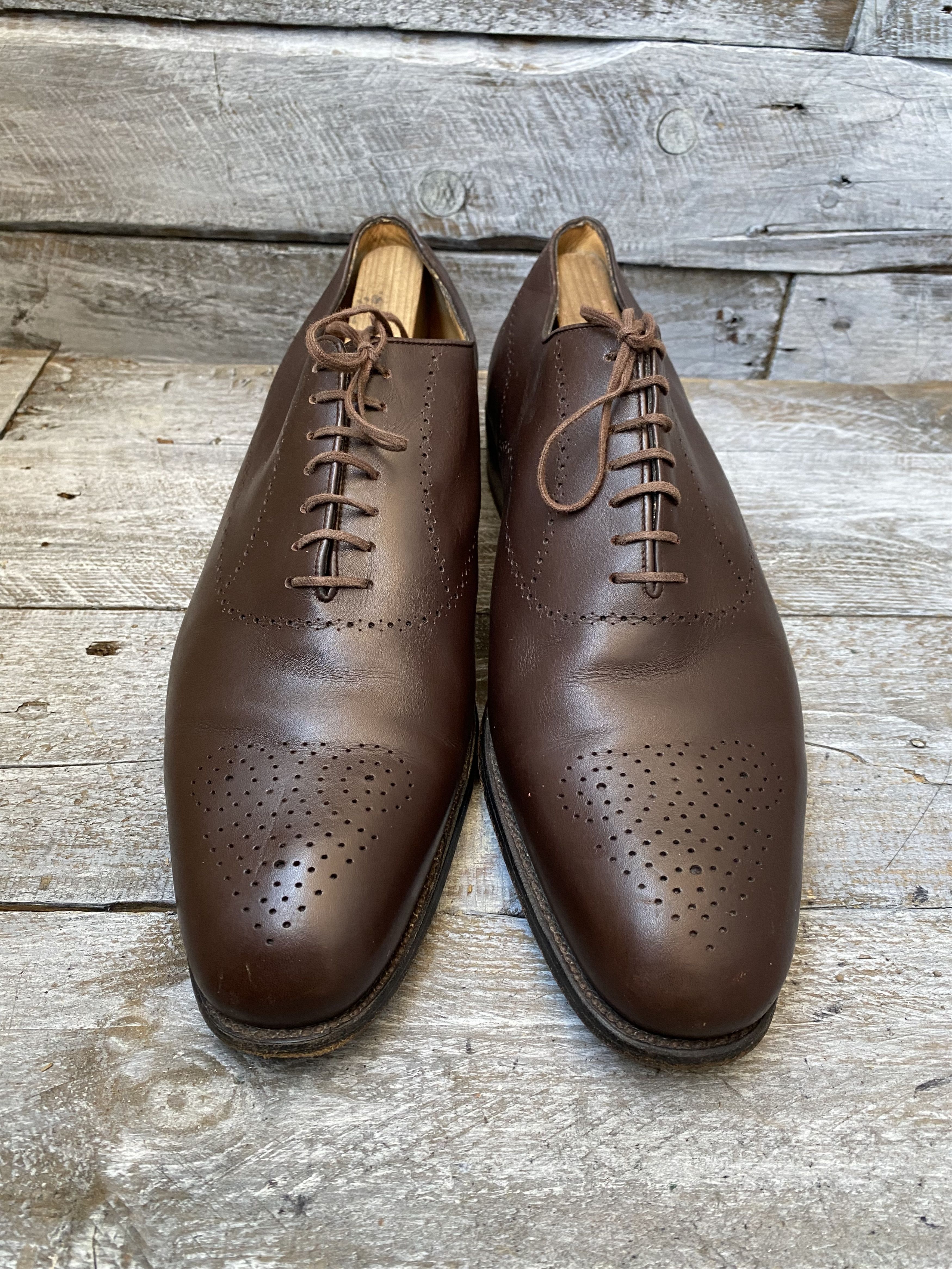 J.M. Weston Jm weston brown oxford brown leather shoes Uk8E Size US 9 / EU 42 - 4 Thumbnail